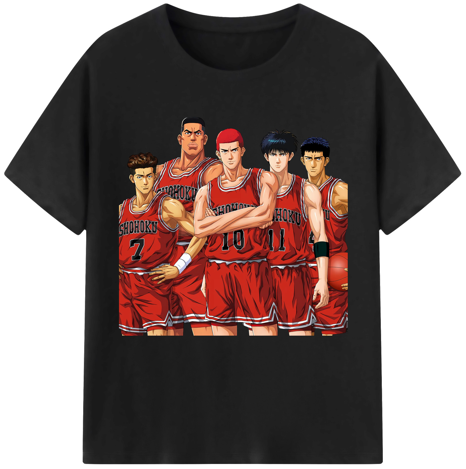 （画像用） SLAM DUNK／スラムダンク レディースカジュアルプリントTシャツ（綿100％）