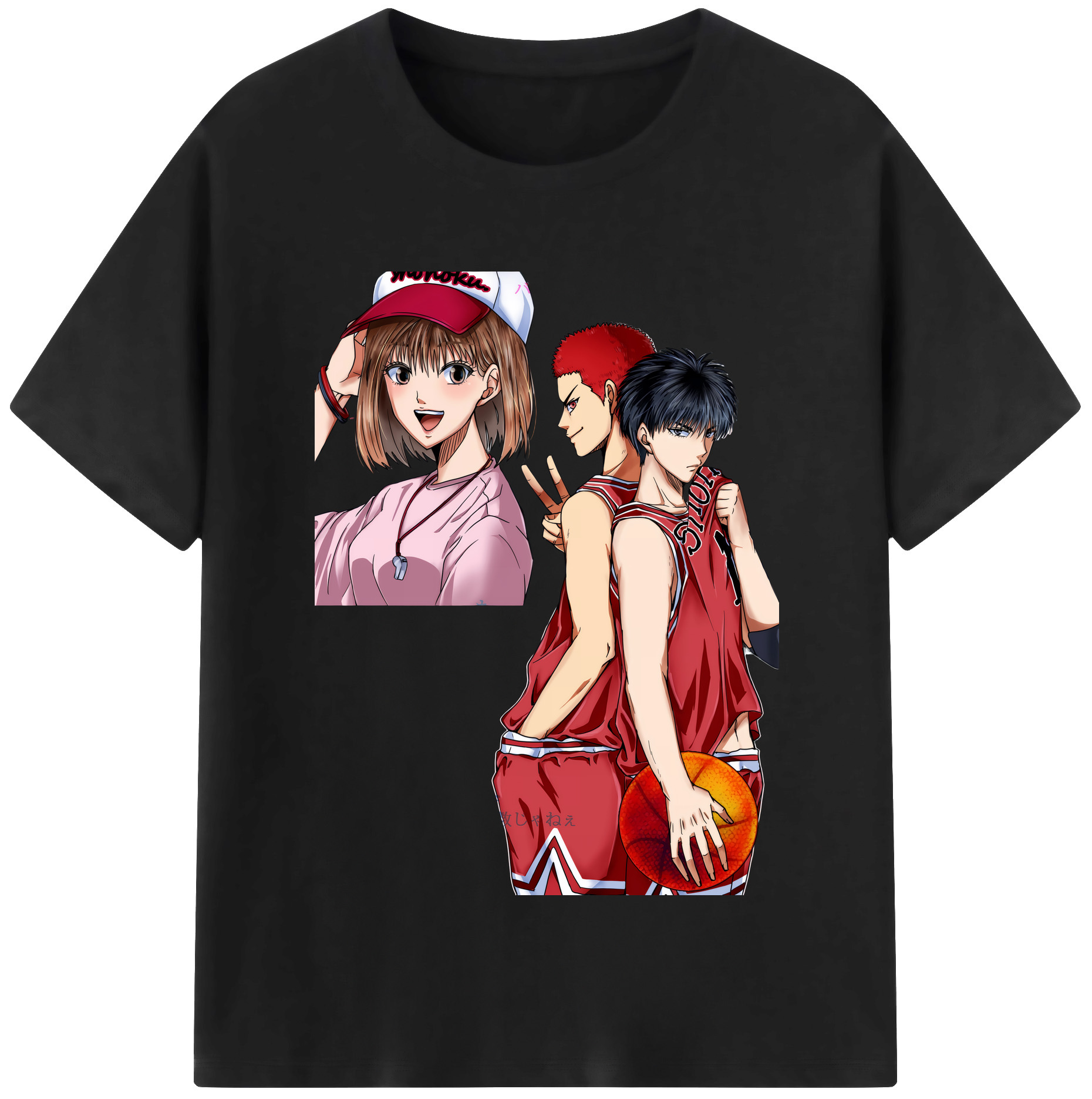 （画像用） SLAM DUNK／スラムダンク レディースカジュアルプリントTシャツ（綿100％）