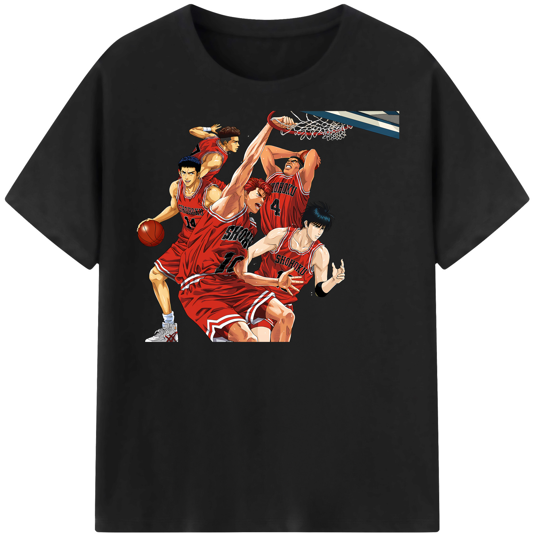 （画像用） SLAM DUNK／スラムダンク レディースカジュアルプリントTシャツ（綿100％）