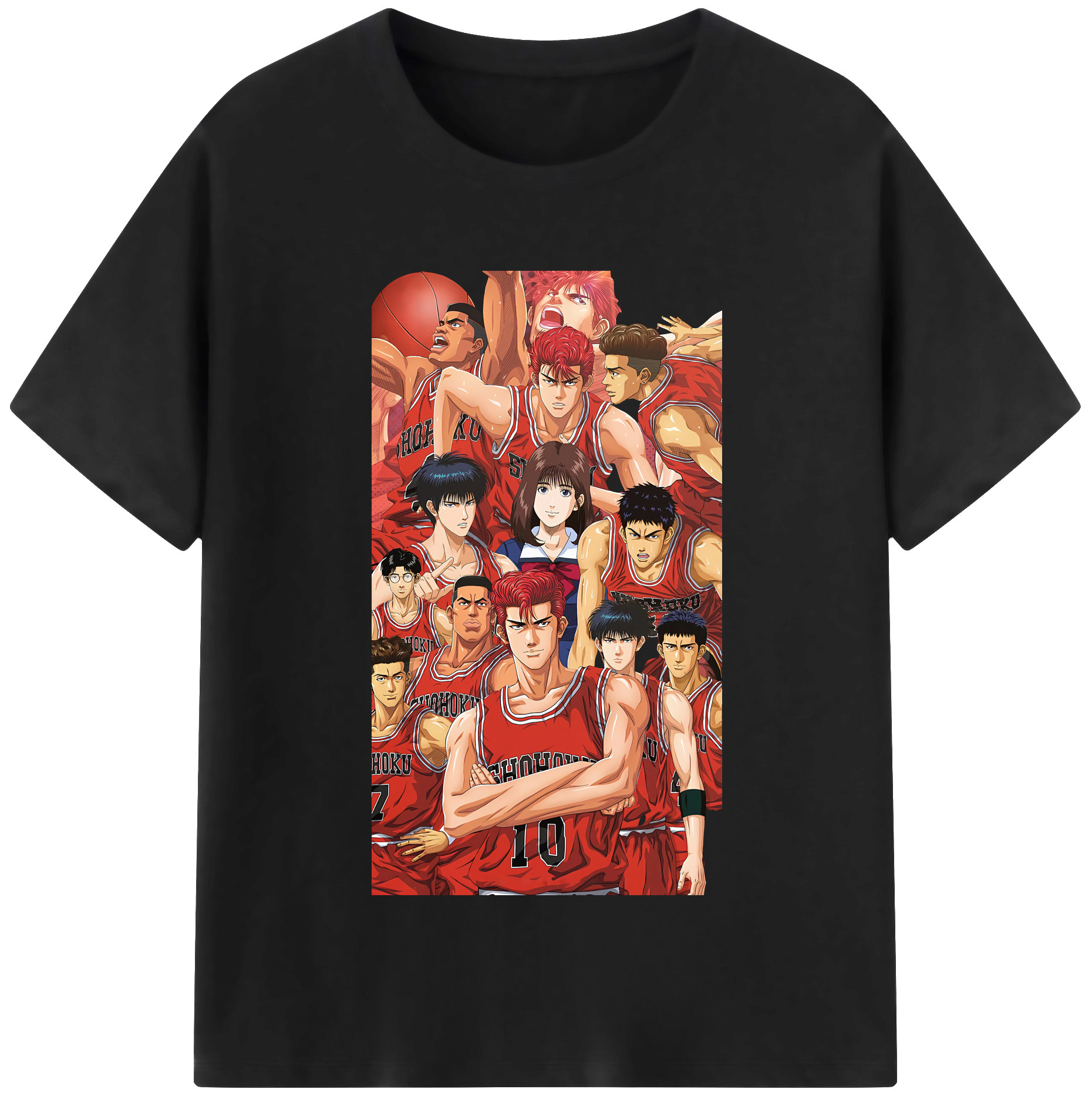 （画像用） SLAM DUNK／スラムダンク レディースカジュアルプリントTシャツ（綿100％）