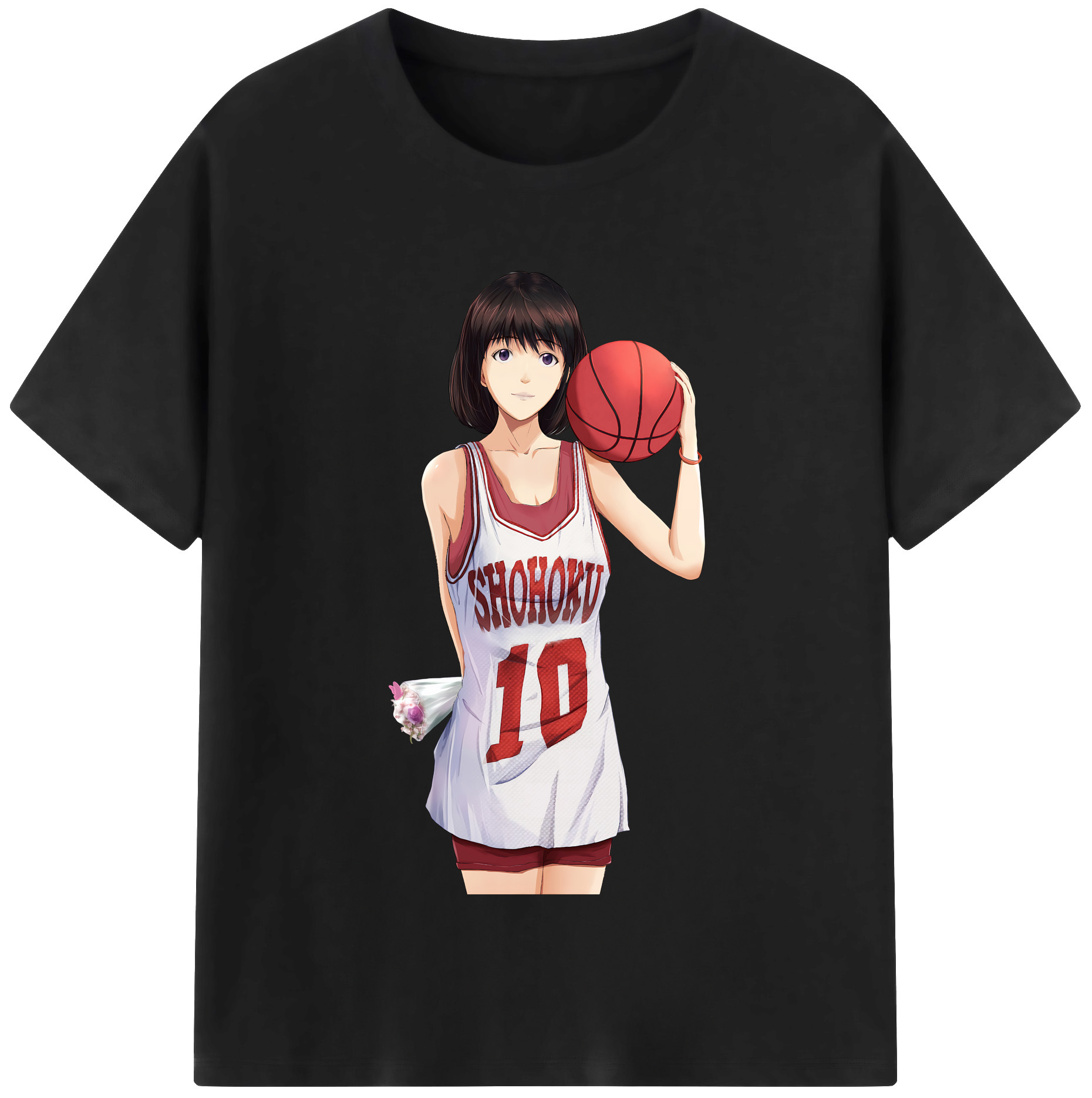 （画像用） SLAM DUNK／スラムダンク レディースカジュアルプリントTシャツ（綿100％）