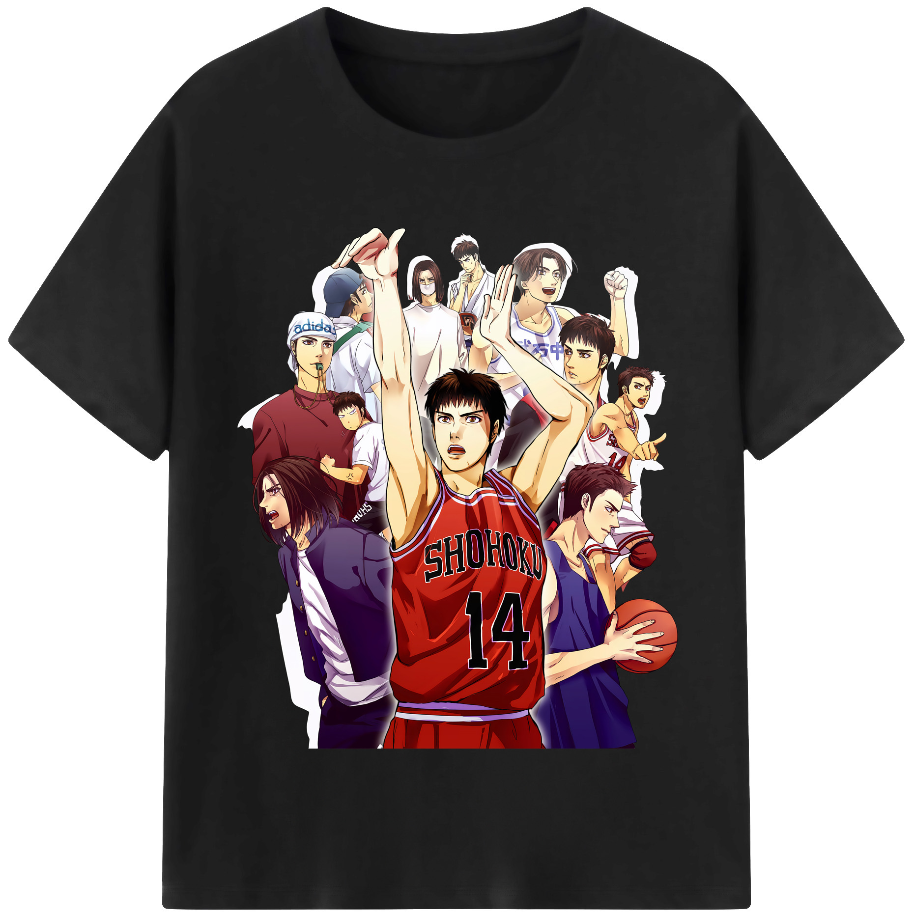 （画像用） SLAM DUNK／スラムダンク レディースカジュアルプリントTシャツ（綿100％）