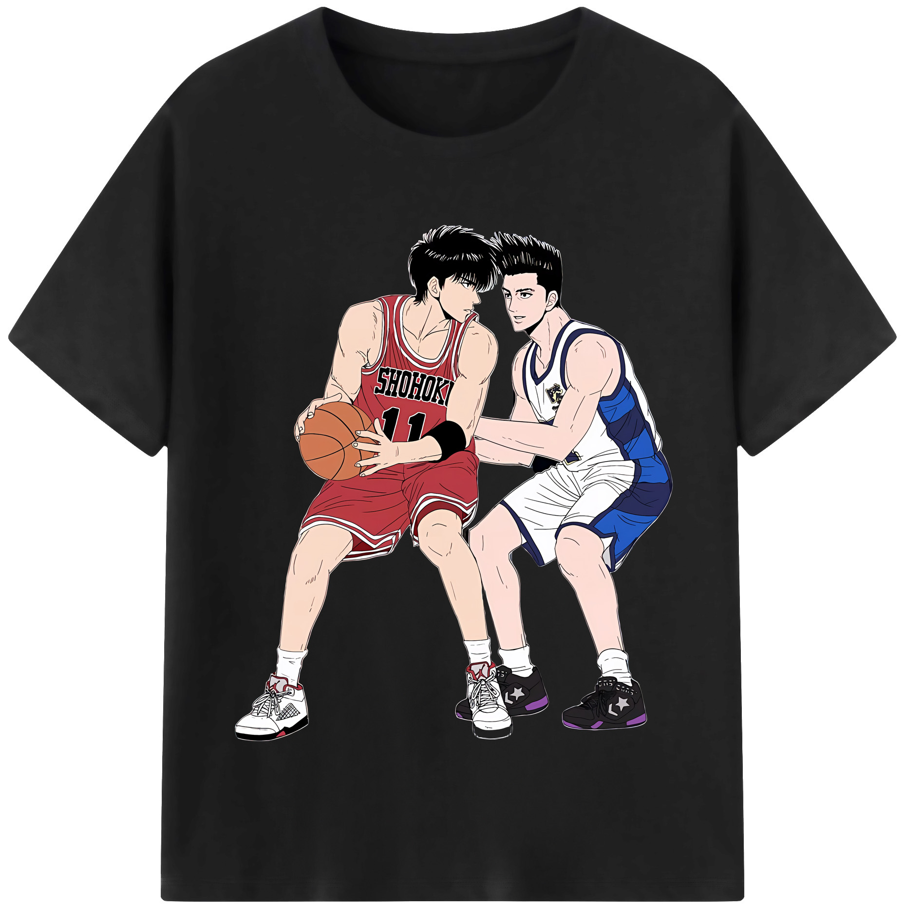 （画像用） SLAM DUNK／スラムダンク レディースカジュアルプリントTシャツ（綿100％）