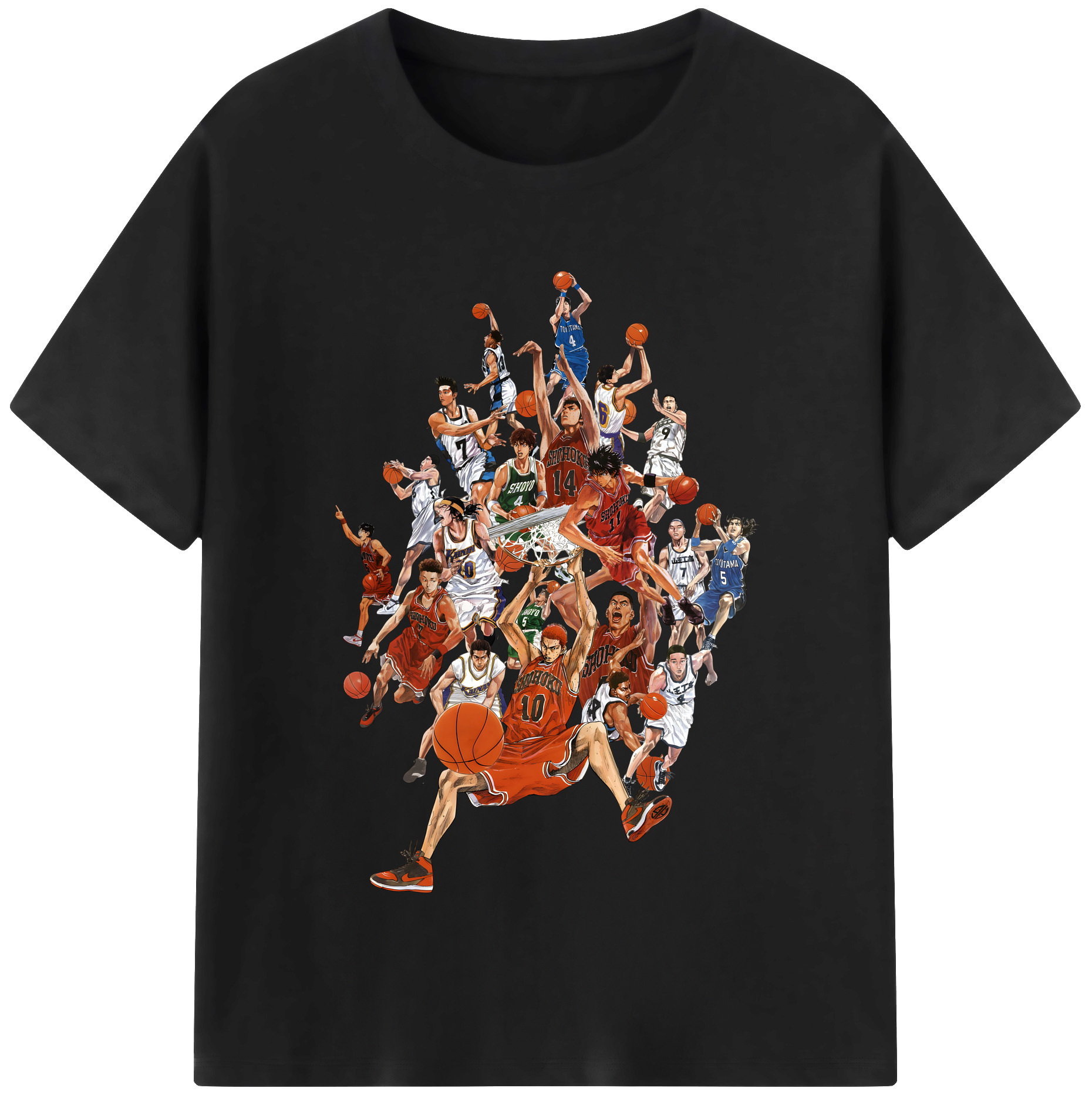 （画像用） SLAM DUNK／スラムダンク レディースカジュアルプリントTシャツ（綿100％）