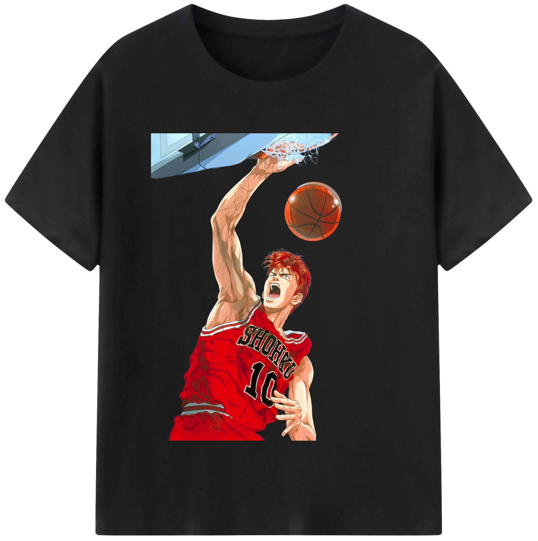 （画像用） SLAM DUNK／スラムダンク レディースカジュアルプリントTシャツ（綿100％）