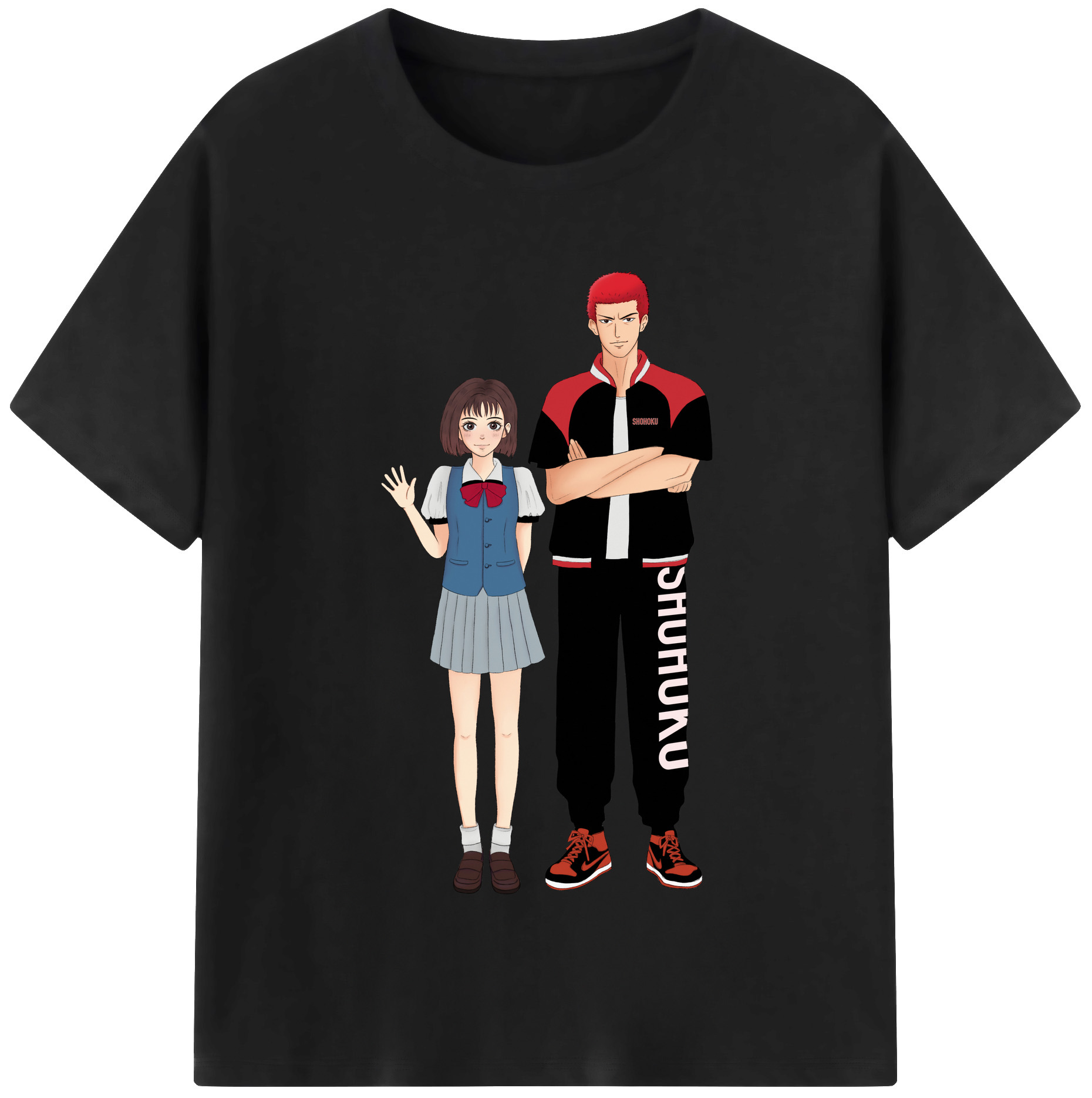 （画像用） SLAM DUNK／スラムダンク レディースカジュアルプリントTシャツ（綿100％）