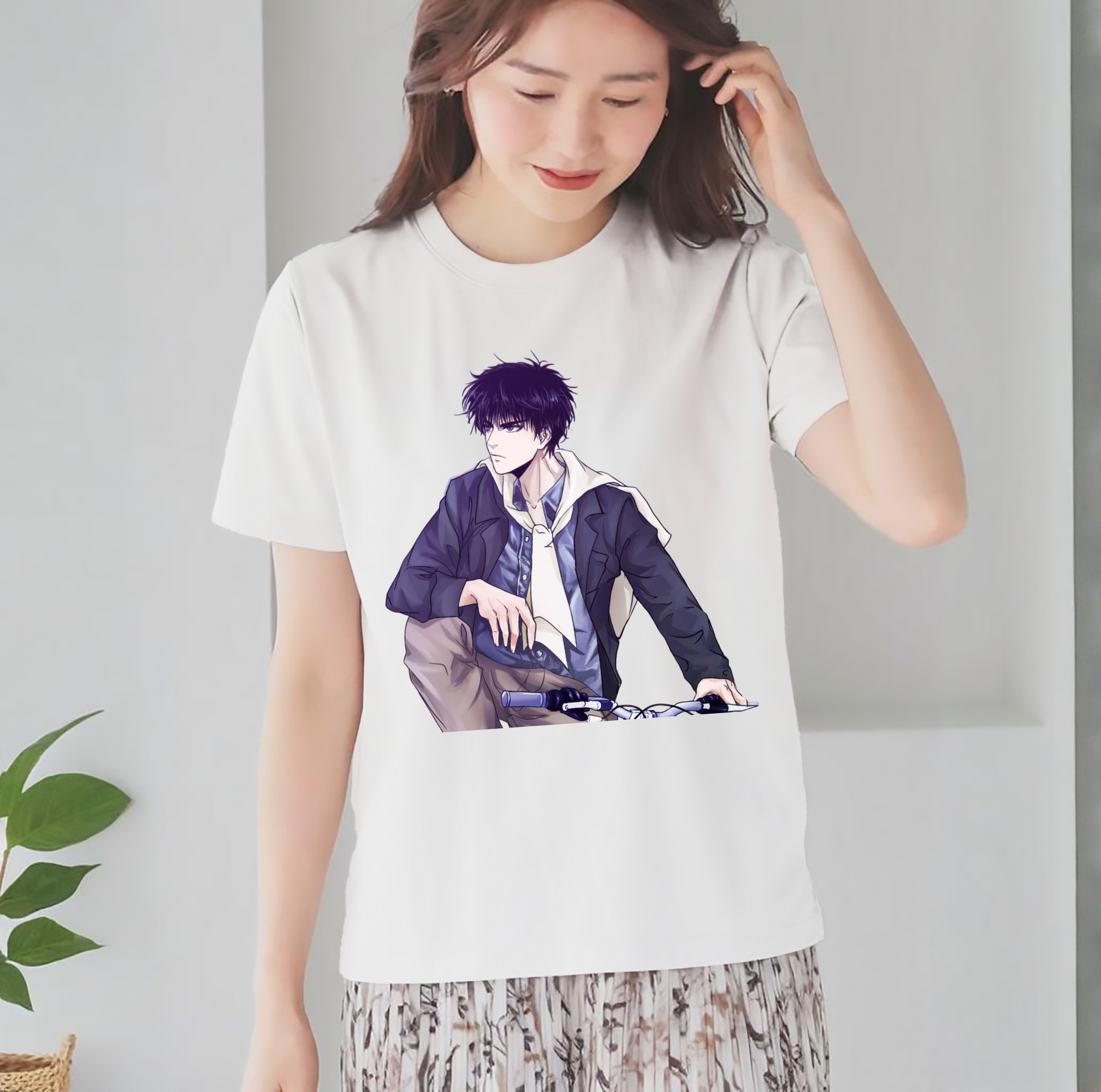 SLAM DUNK／スラムダンク レディースカジュアルプリントTシャツ（綿100％）