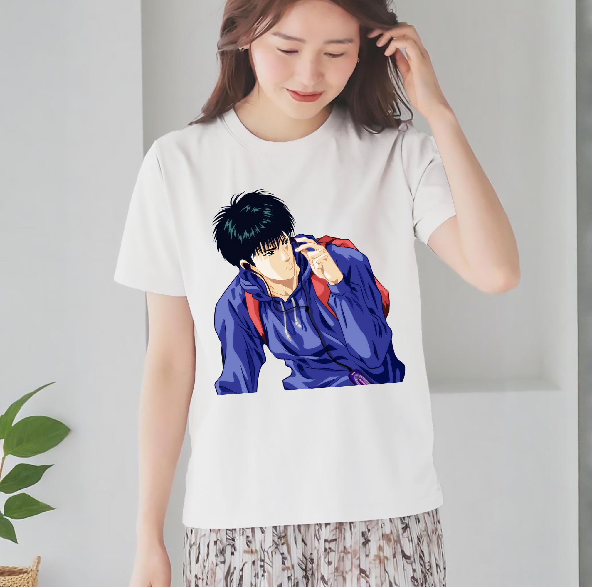 SLAM DUNK／スラムダンク レディースカジュアルプリントTシャツ（綿100％）