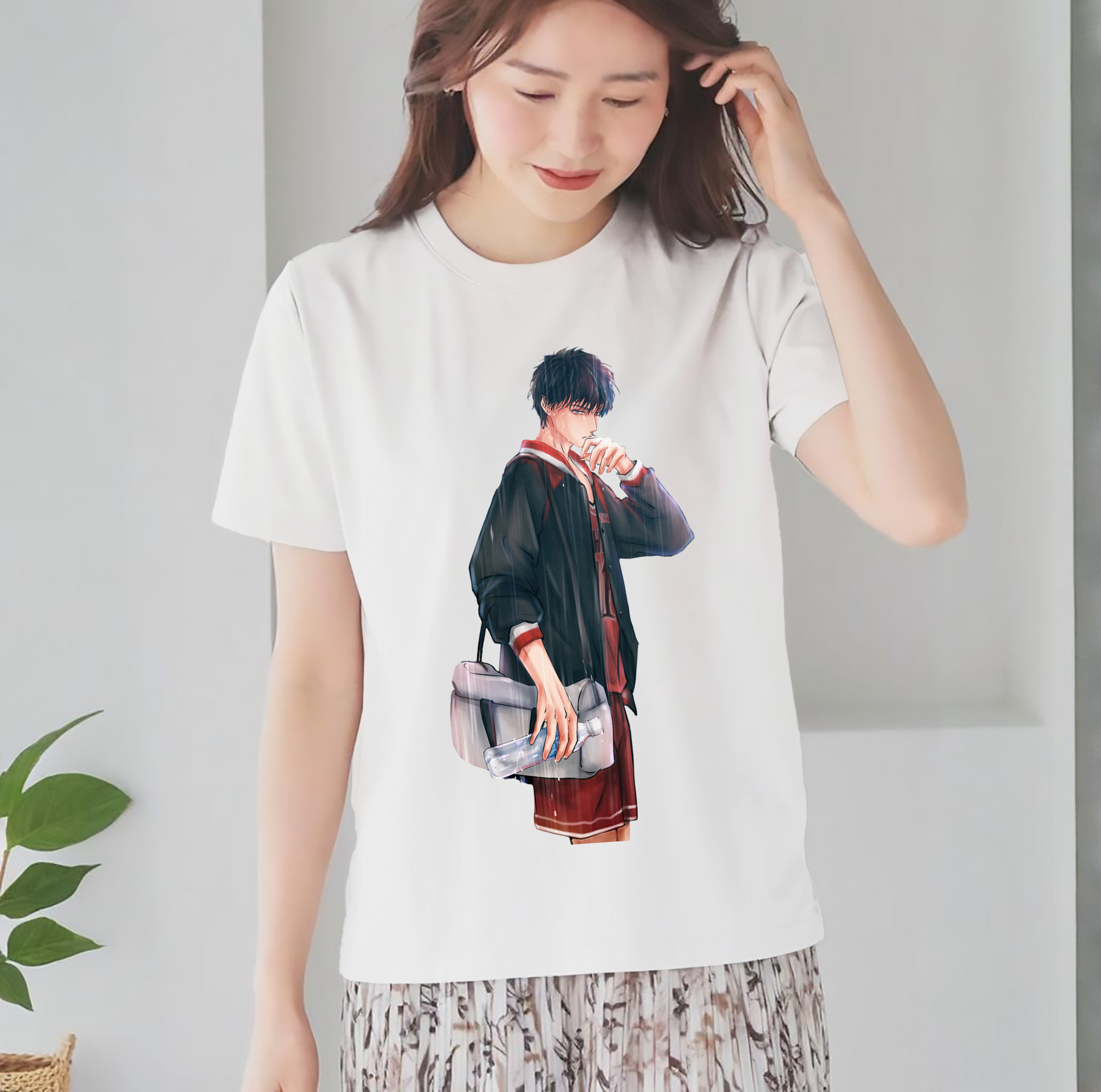 SLAM DUNK／スラムダンク レディースカジュアルプリントTシャツ（綿100％）