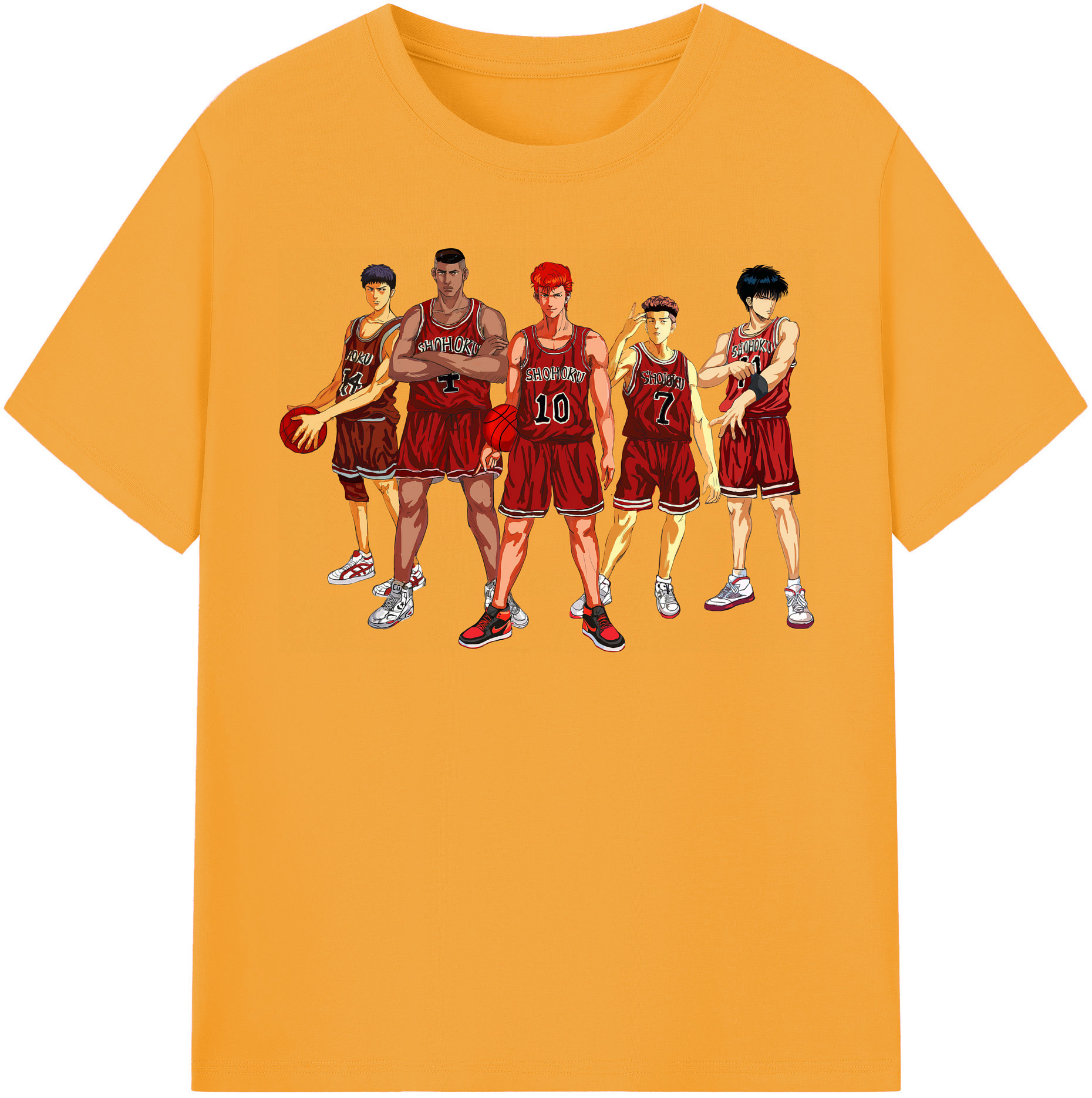 （画像用） SLAM DUNK／スラムダンク レディースカジュアルプリントTシャツ（綿100％）
