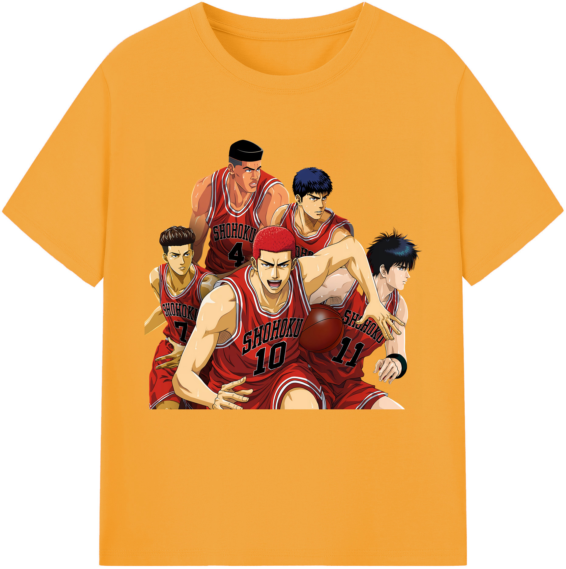 （画像用） SLAM DUNK／スラムダンク レディースカジュアルプリントTシャツ（綿100％）