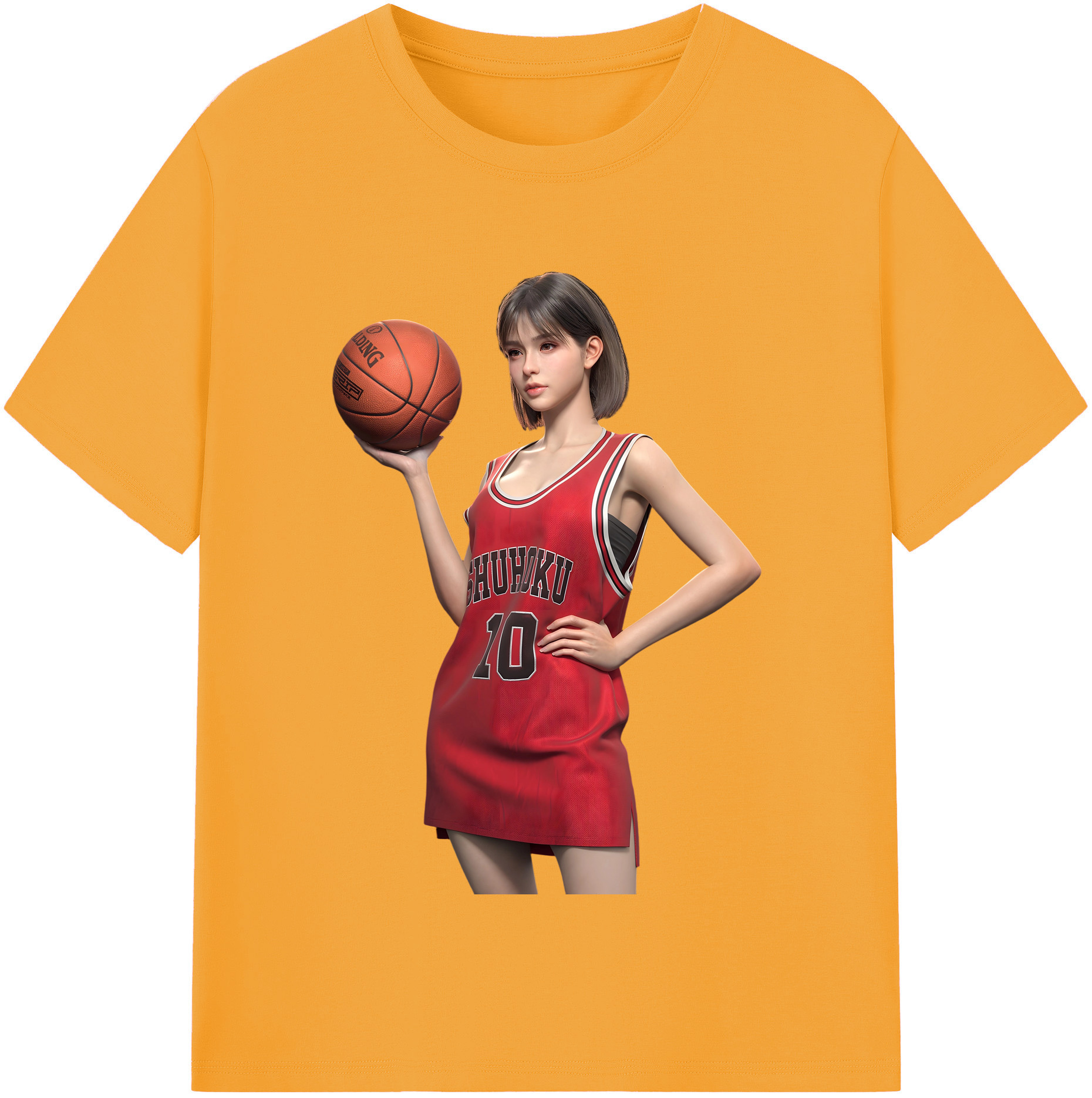 （画像用） SLAM DUNK／スラムダンク レディースカジュアルプリントTシャツ（綿100％）
