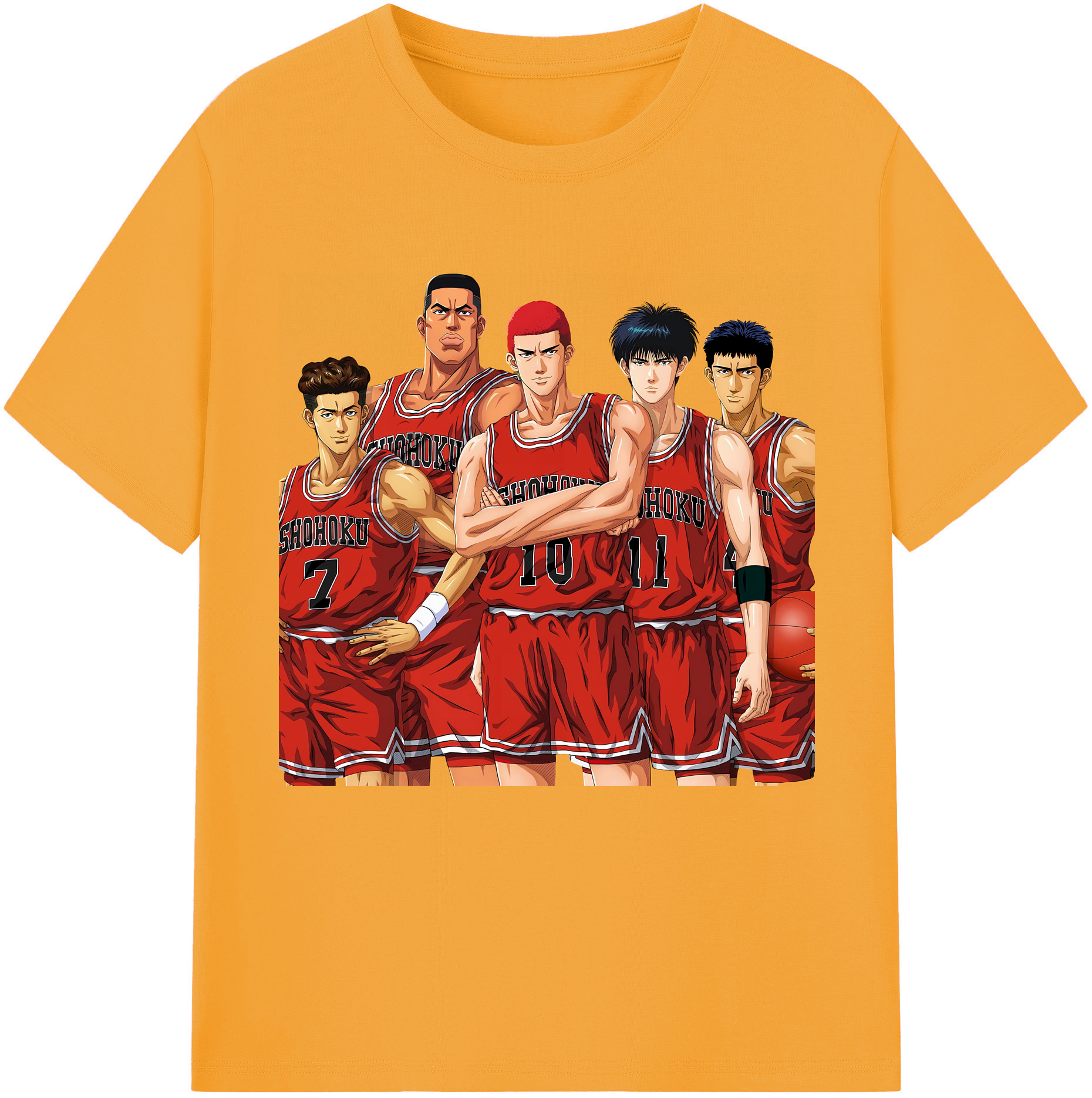 （画像用） SLAM DUNK／スラムダンク レディースカジュアルプリントTシャツ（綿100％）