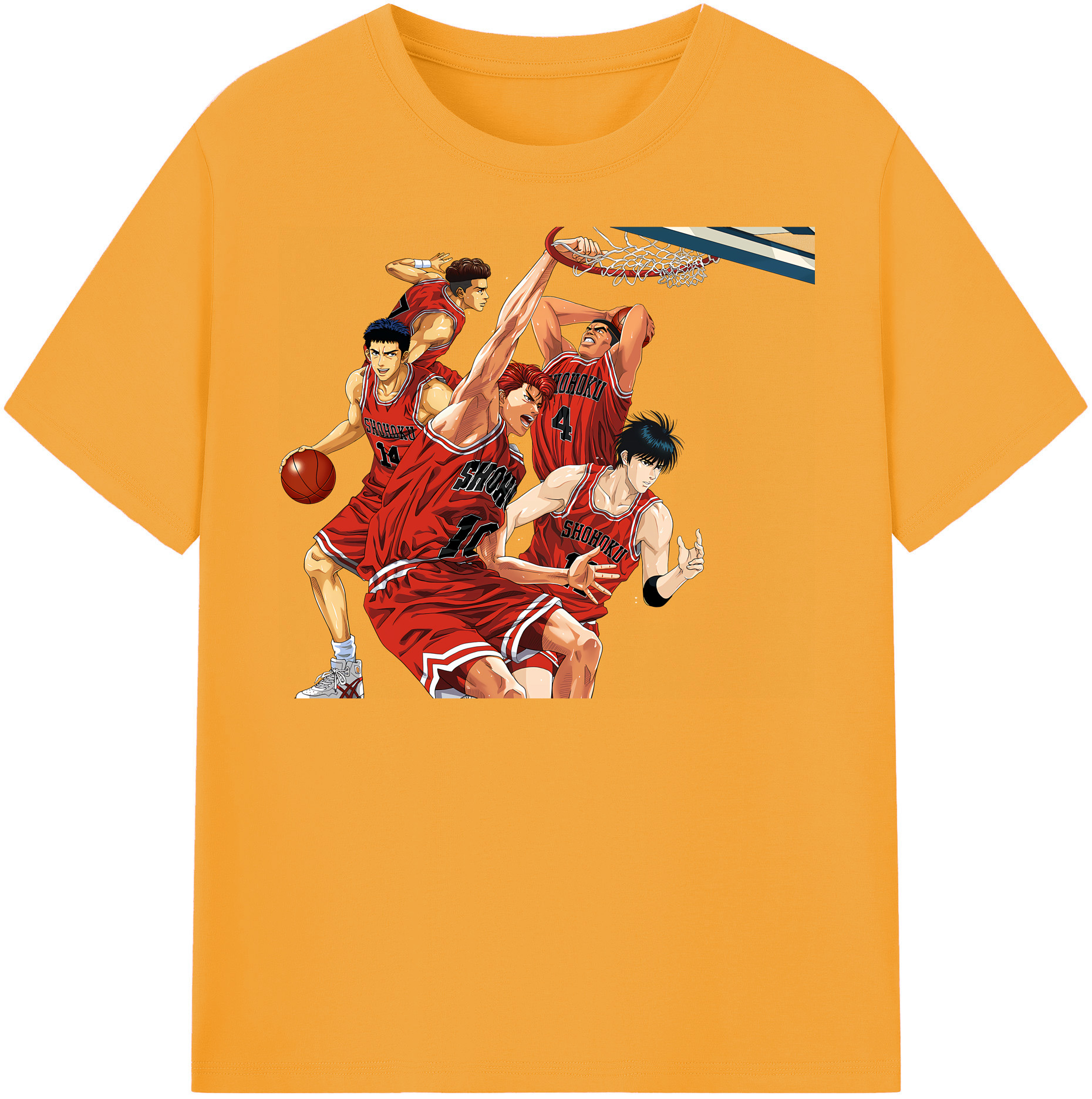 （画像用） SLAM DUNK／スラムダンク レディースカジュアルプリントTシャツ（綿100％）