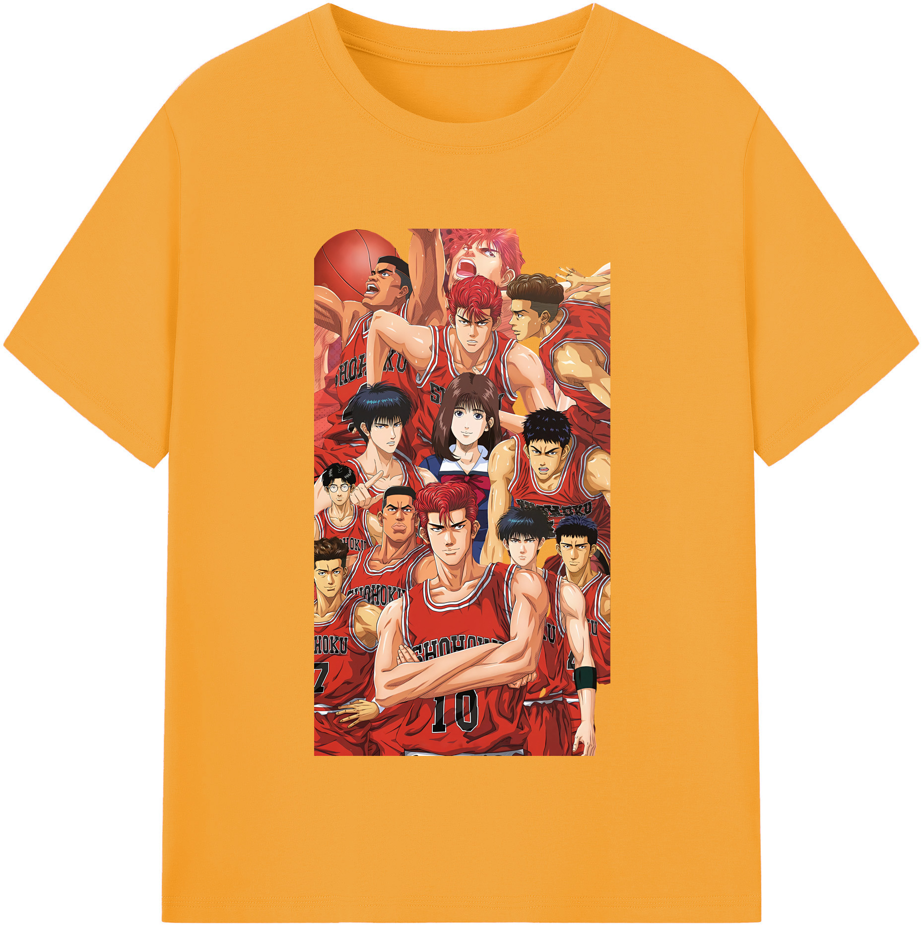 （画像用） SLAM DUNK／スラムダンク レディースカジュアルプリントTシャツ（綿100％）