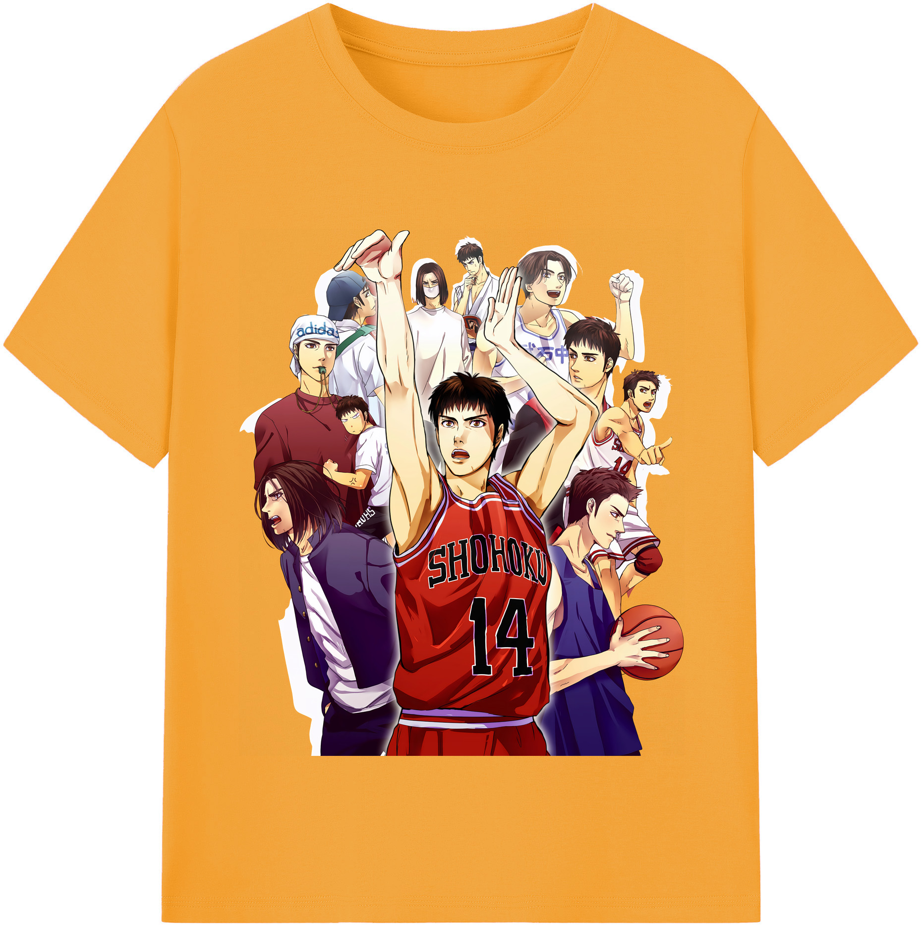 （画像用） SLAM DUNK／スラムダンク レディースカジュアルプリントTシャツ（綿100％）