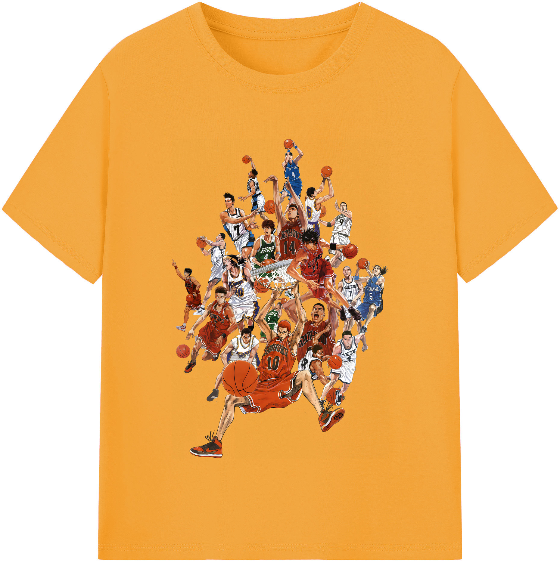 （画像用） SLAM DUNK／スラムダンク レディースカジュアルプリントTシャツ（綿100％）
