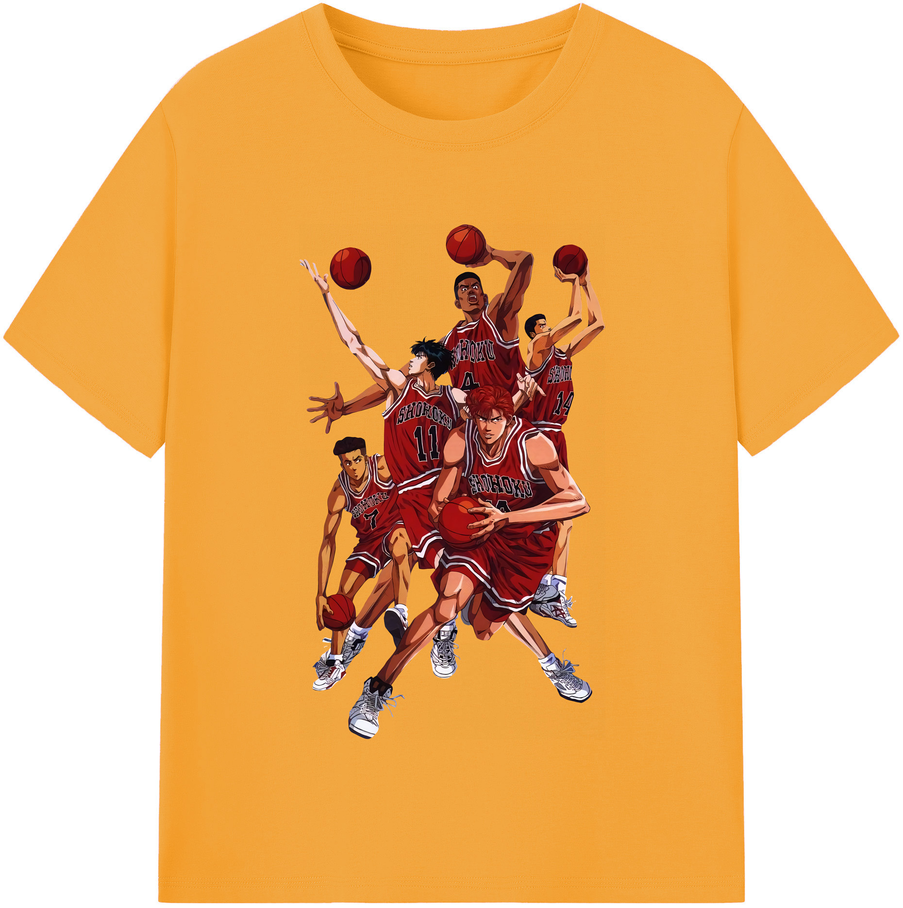 （画像用） SLAM DUNK／スラムダンク レディースカジュアルプリントTシャツ（綿100％）