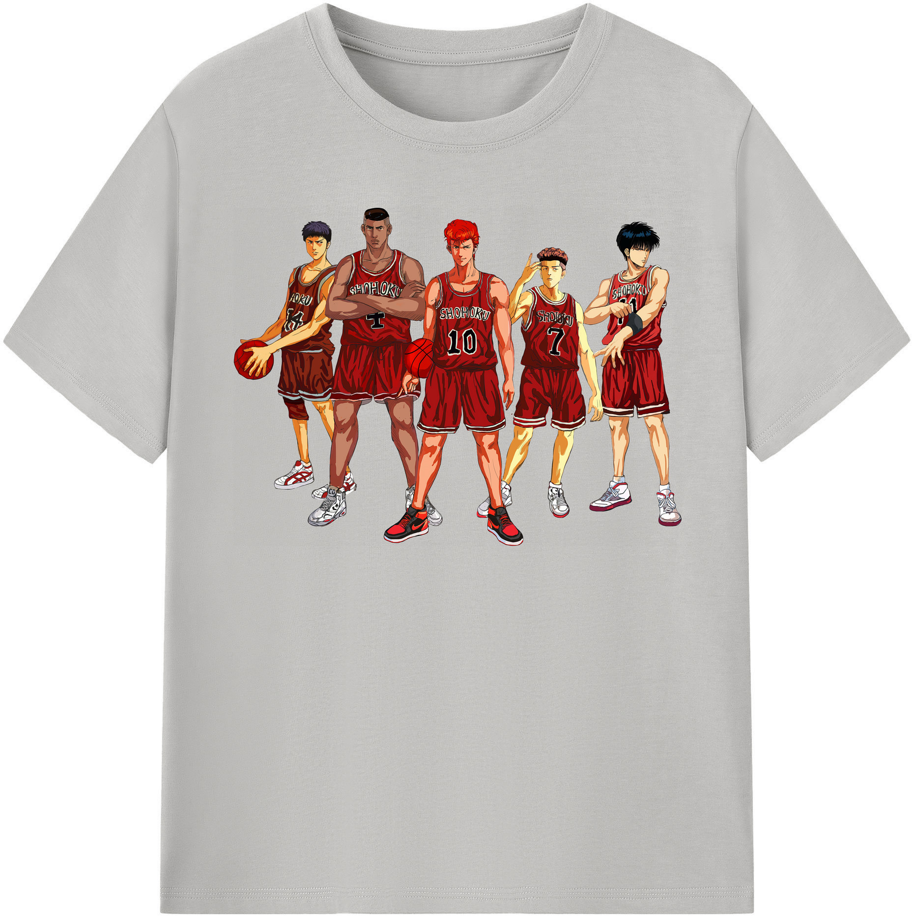（画像用） SLAM DUNK／スラムダンク レディースカジュアルプリントTシャツ（綿100％）