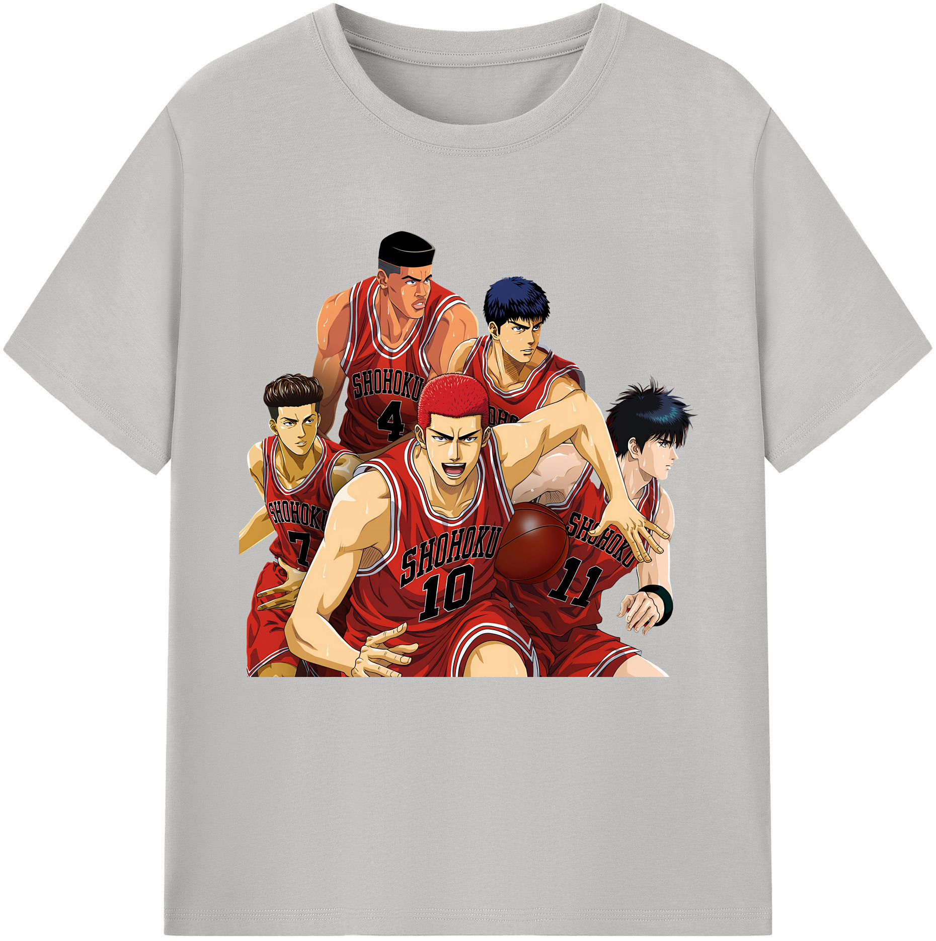 （画像用） SLAM DUNK／スラムダンク レディースカジュアルプリントTシャツ（綿100％）