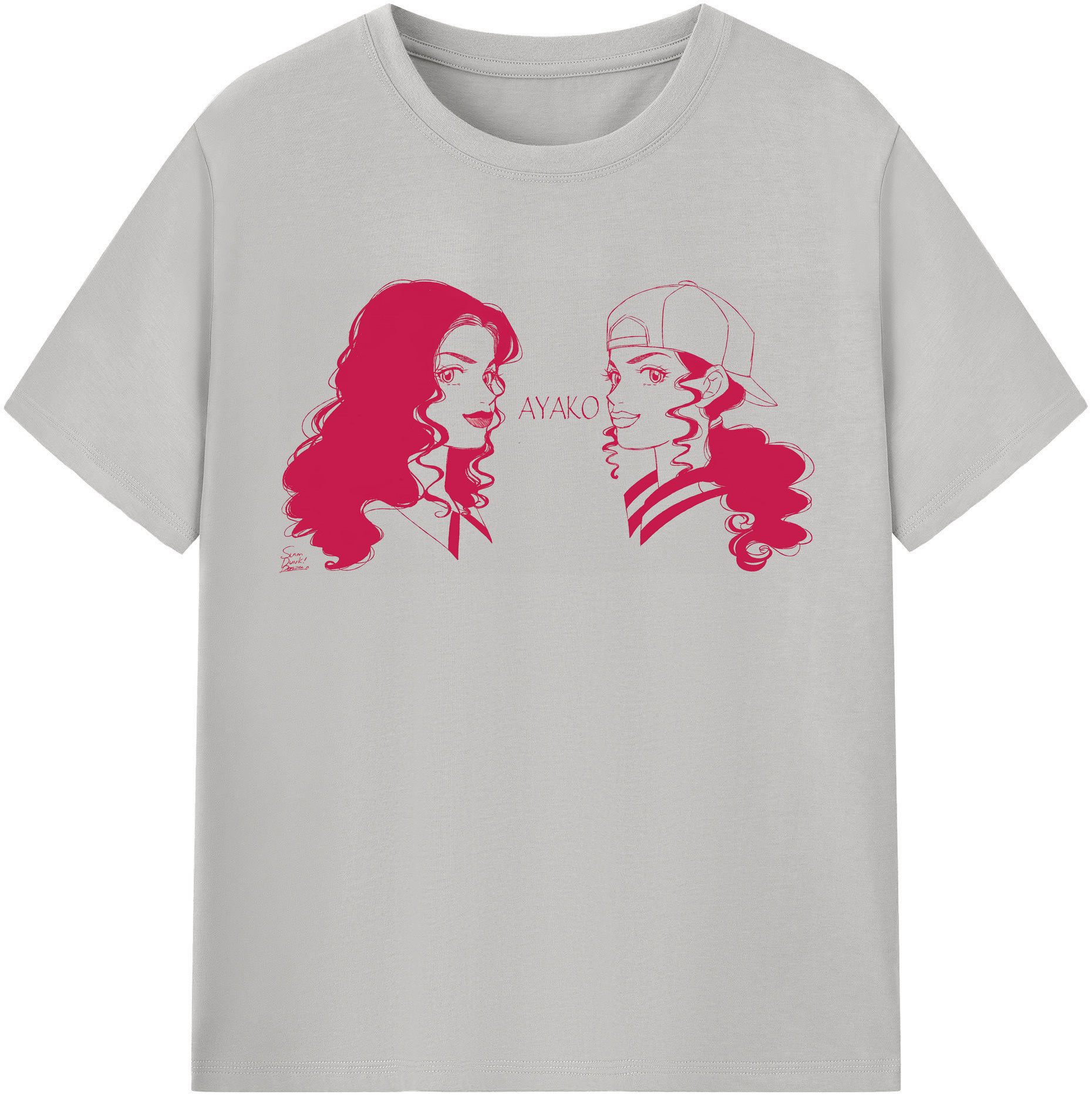 （画像用） SLAM DUNK／スラムダンク レディースカジュアルプリントTシャツ（綿100％）