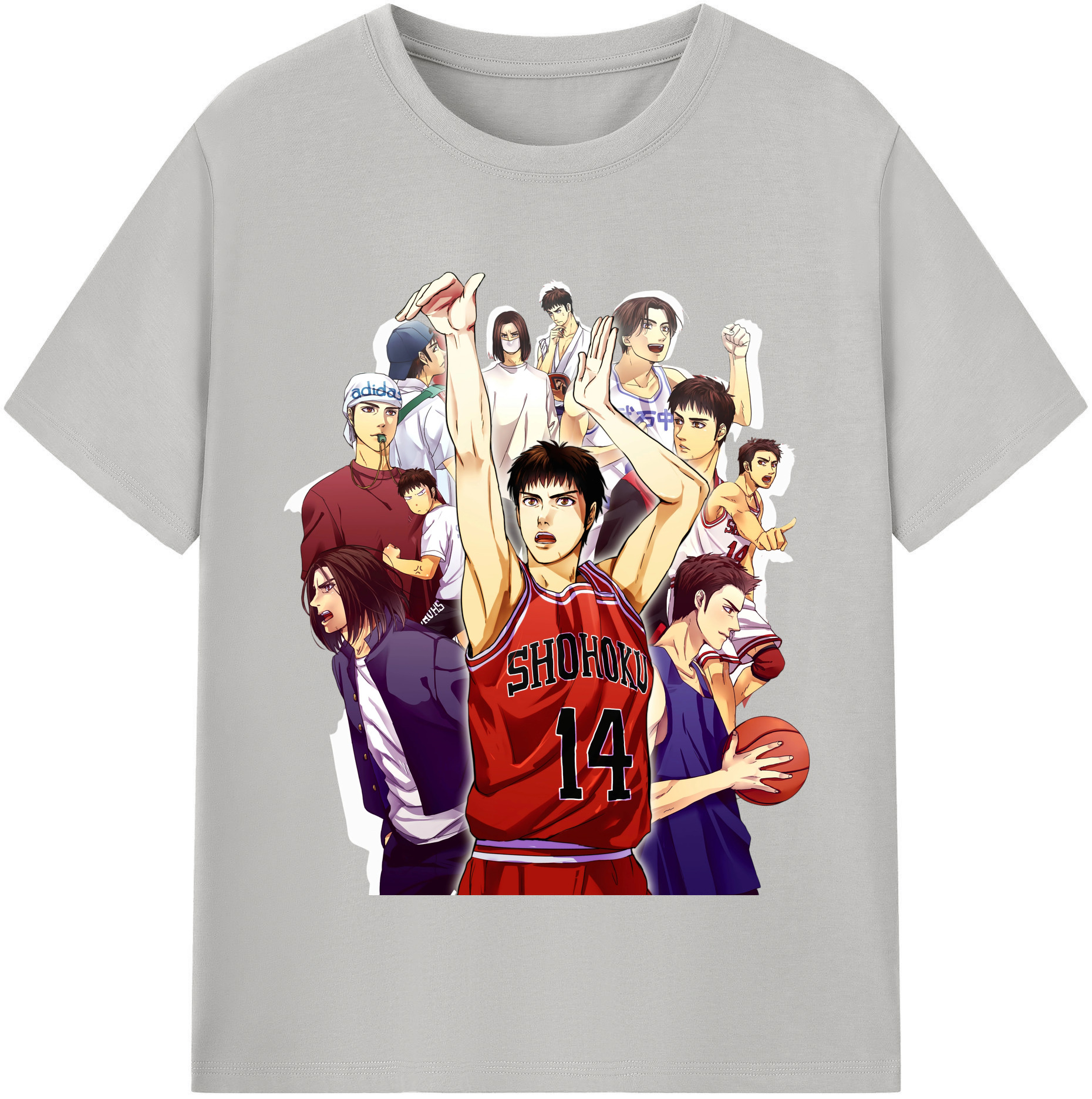 （画像用） SLAM DUNK／スラムダンク レディースカジュアルプリントTシャツ（綿100％）