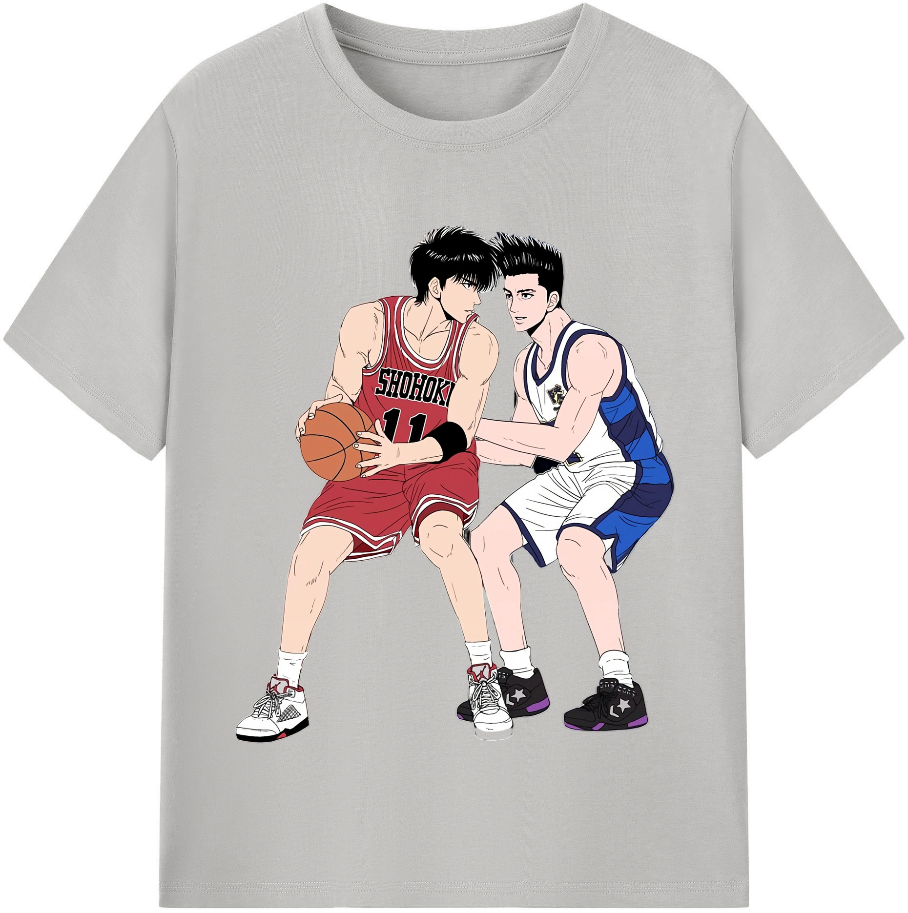 （画像用） SLAM DUNK／スラムダンク レディースカジュアルプリントTシャツ（綿100％）