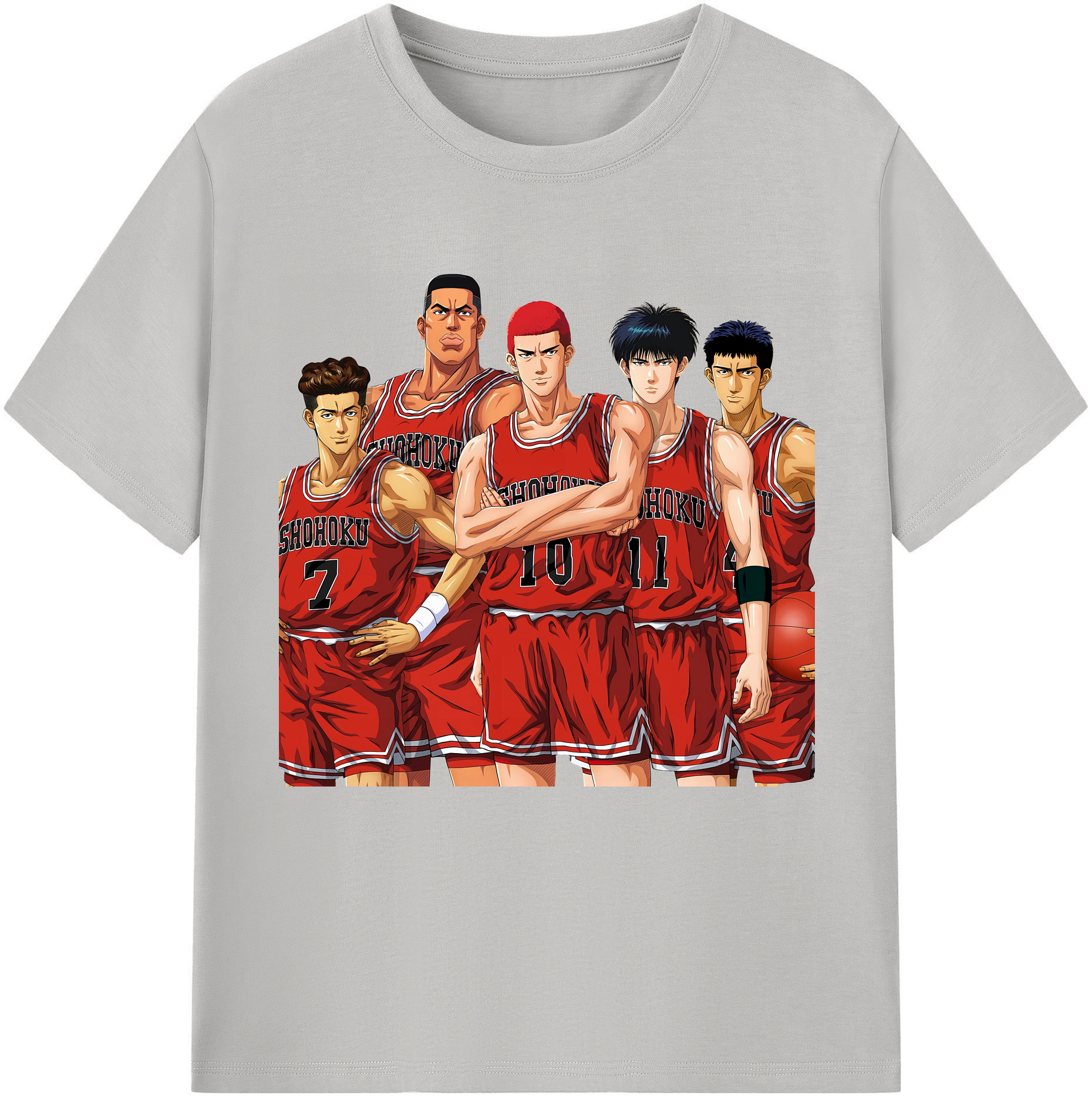（画像用） SLAM DUNK／スラムダンク レディースカジュアルプリントTシャツ（綿100％）