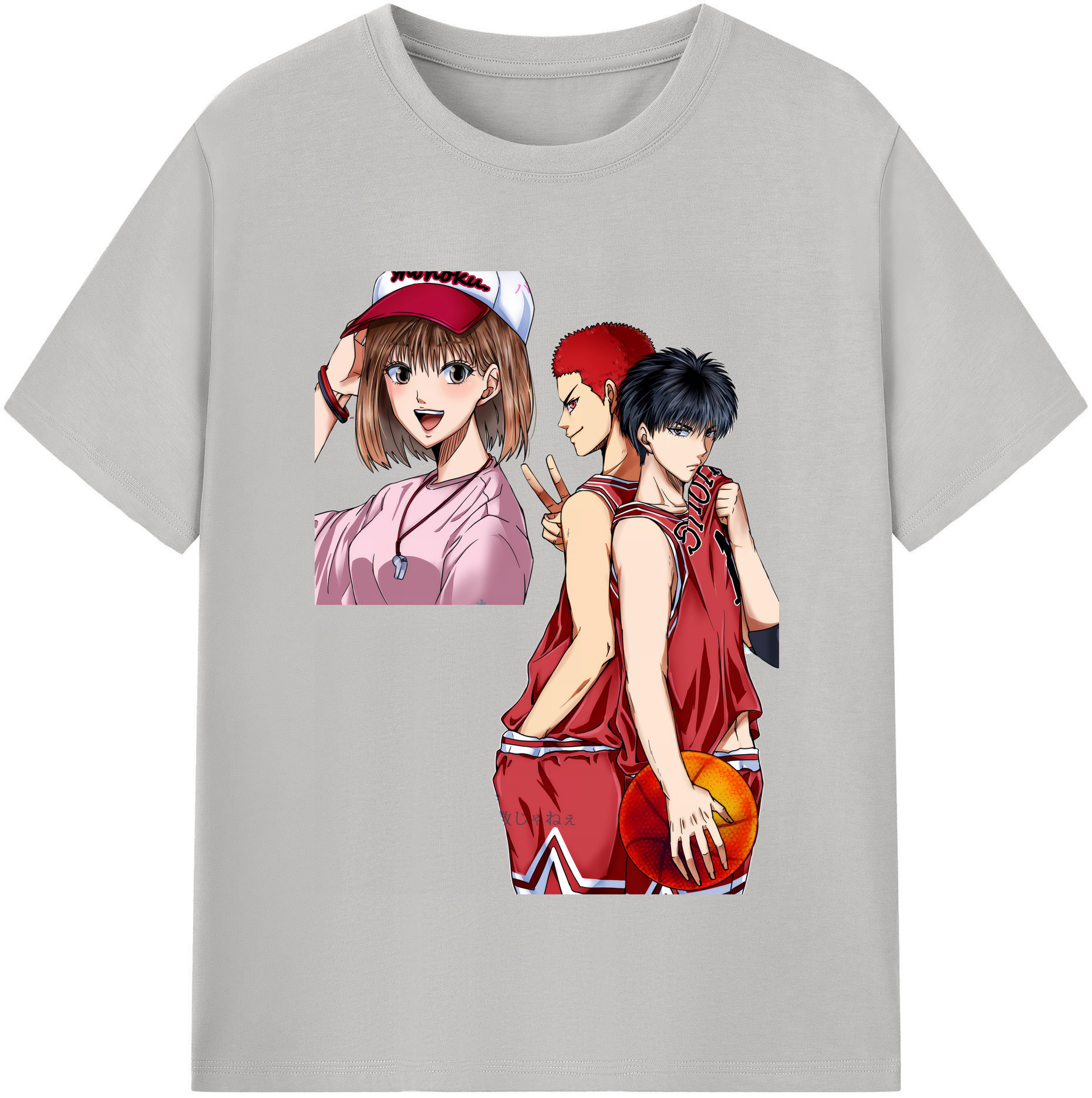 （画像用） SLAM DUNK／スラムダンク レディースカジュアルプリントTシャツ（綿100％）