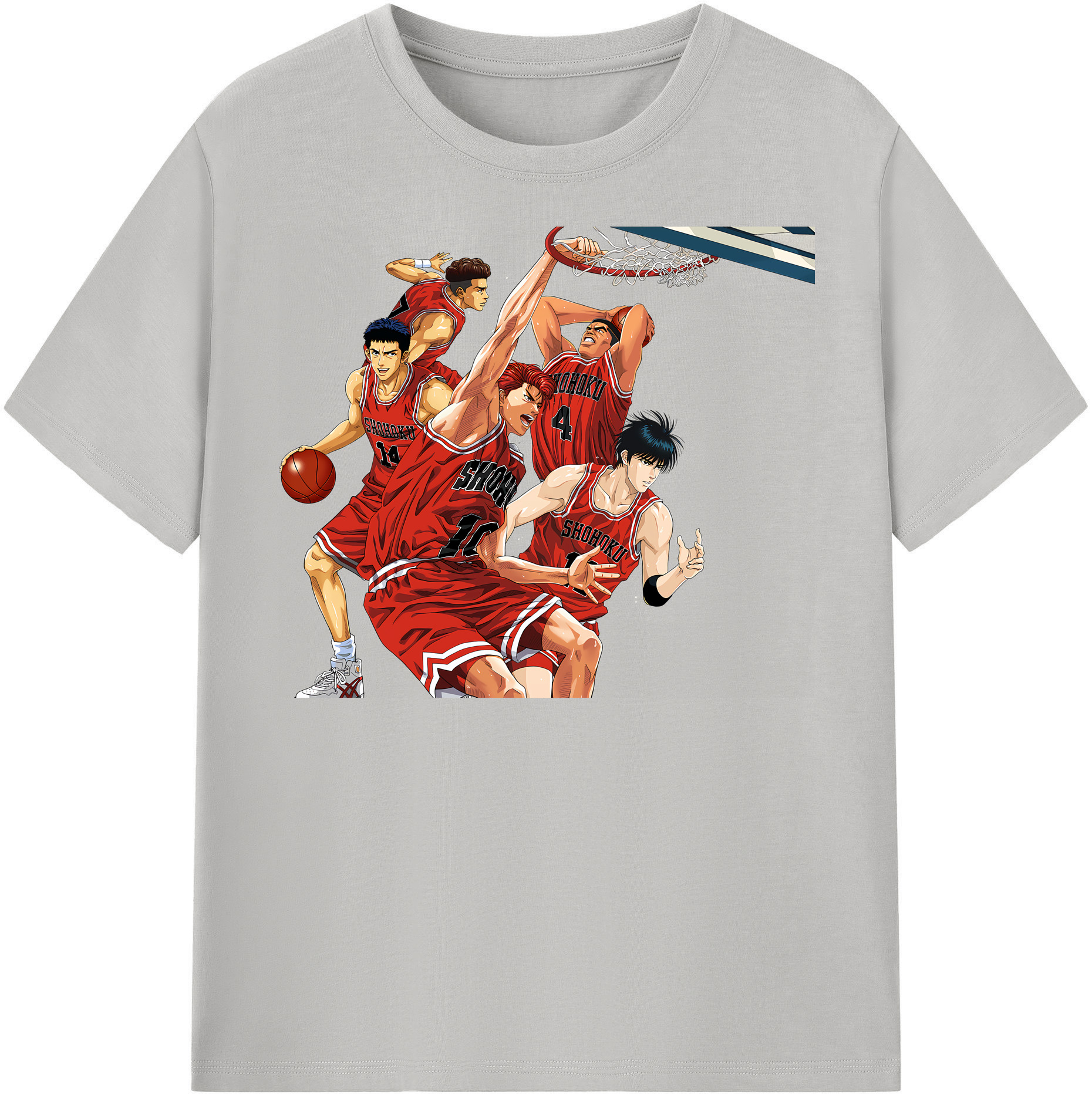 （画像用） SLAM DUNK／スラムダンク レディースカジュアルプリントTシャツ（綿100％）