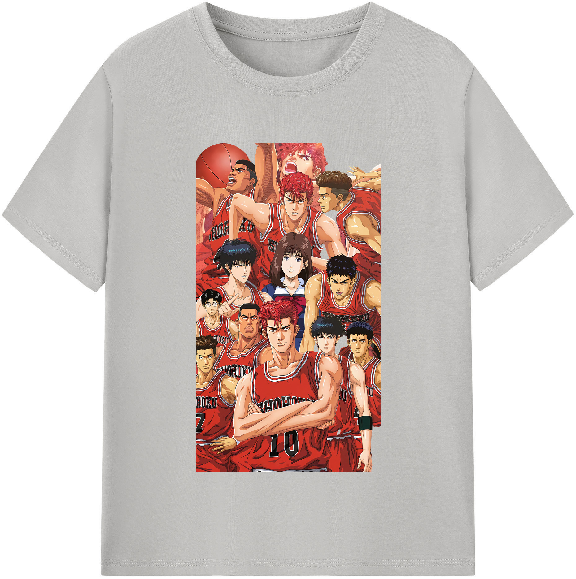 （画像用） SLAM DUNK／スラムダンク レディースカジュアルプリントTシャツ（綿100％）