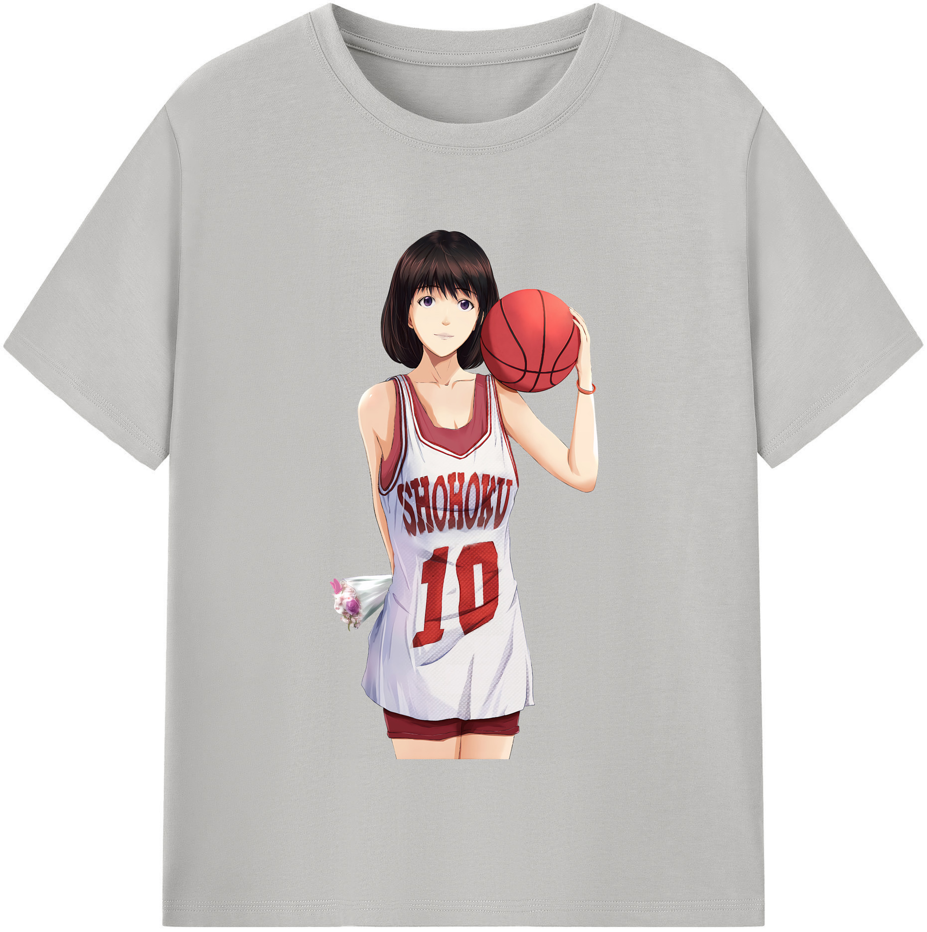 （画像用） SLAM DUNK／スラムダンク レディースカジュアルプリントTシャツ（綿100％）