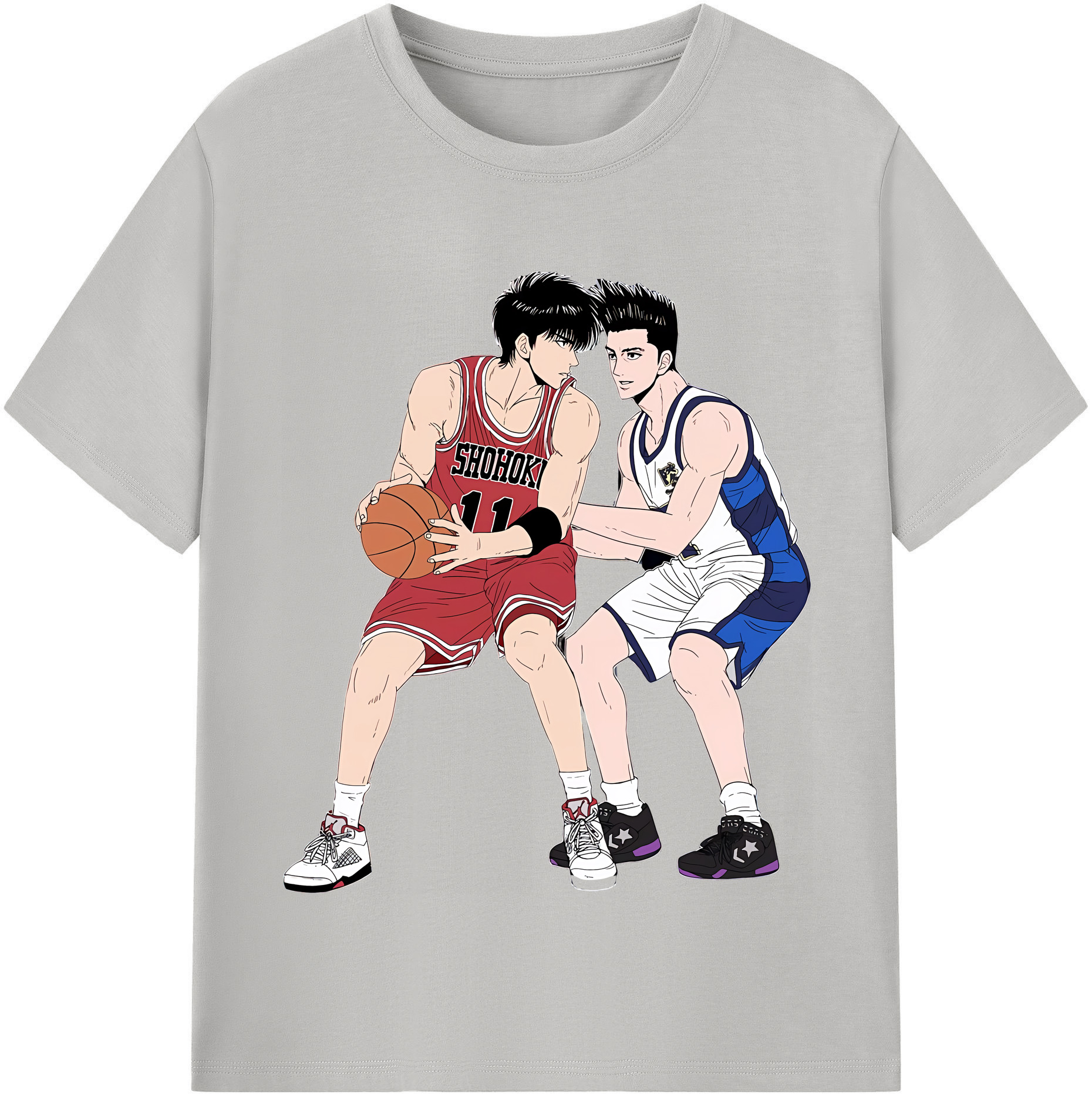 （画像用） SLAM DUNK／スラムダンク レディースカジュアルプリントTシャツ（綿100％）