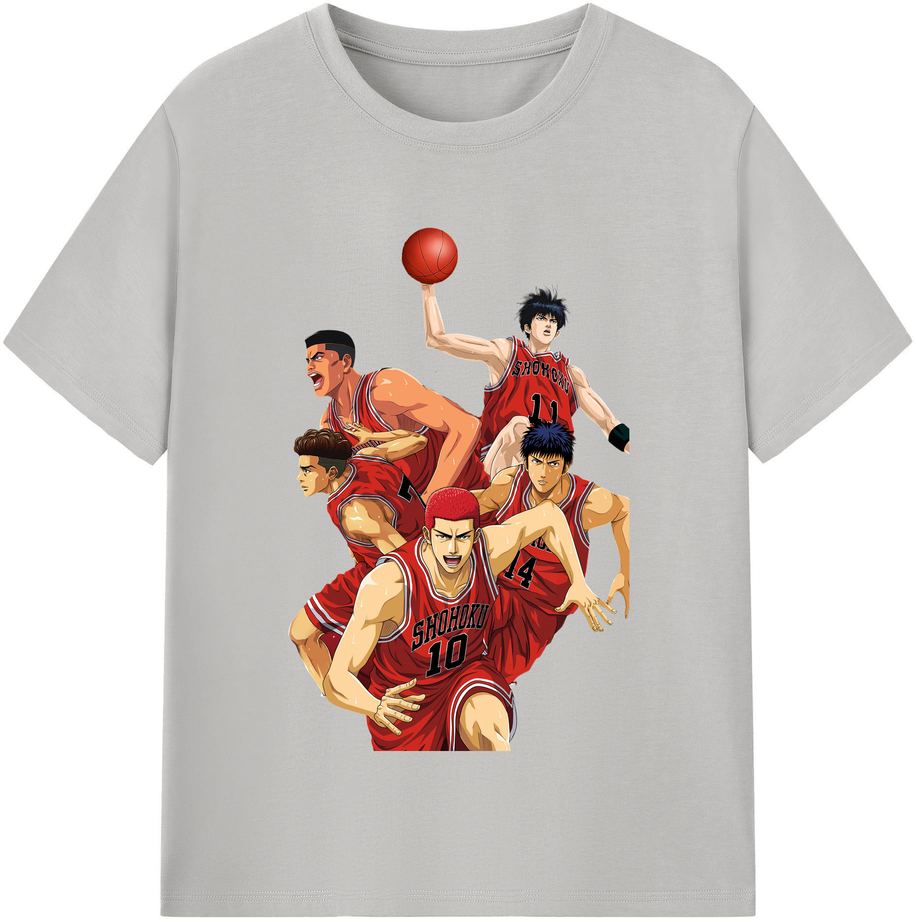 （画像用） SLAM DUNK／スラムダンク レディースカジュアルプリントTシャツ（綿100％）