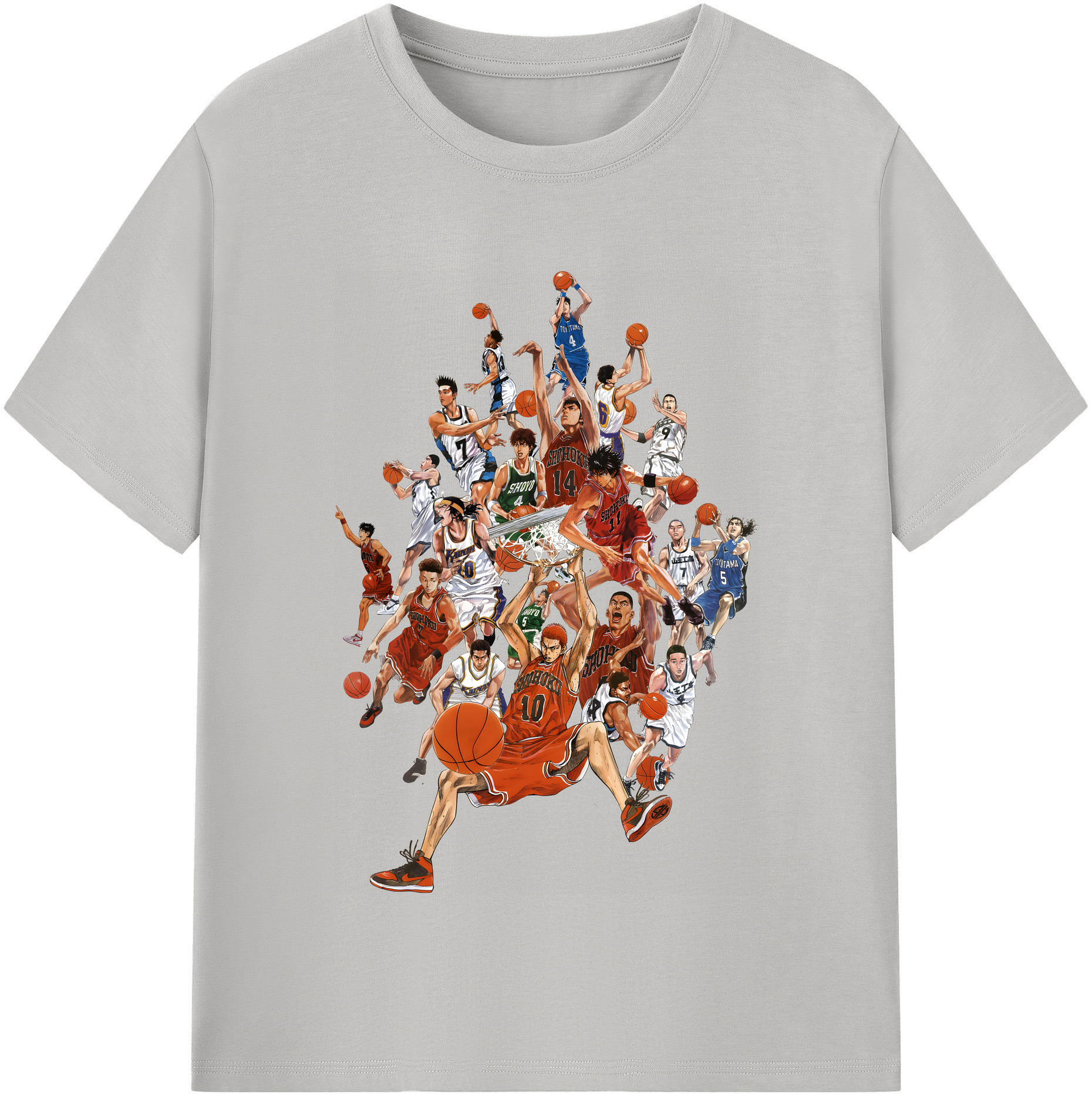 （画像用） SLAM DUNK／スラムダンク レディースカジュアルプリントTシャツ（綿100％）