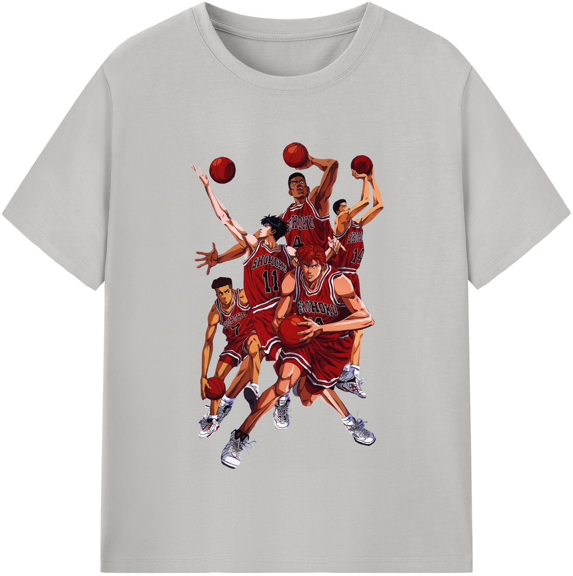 （画像用） SLAM DUNK／スラムダンク レディースカジュアルプリントTシャツ（綿100％）
