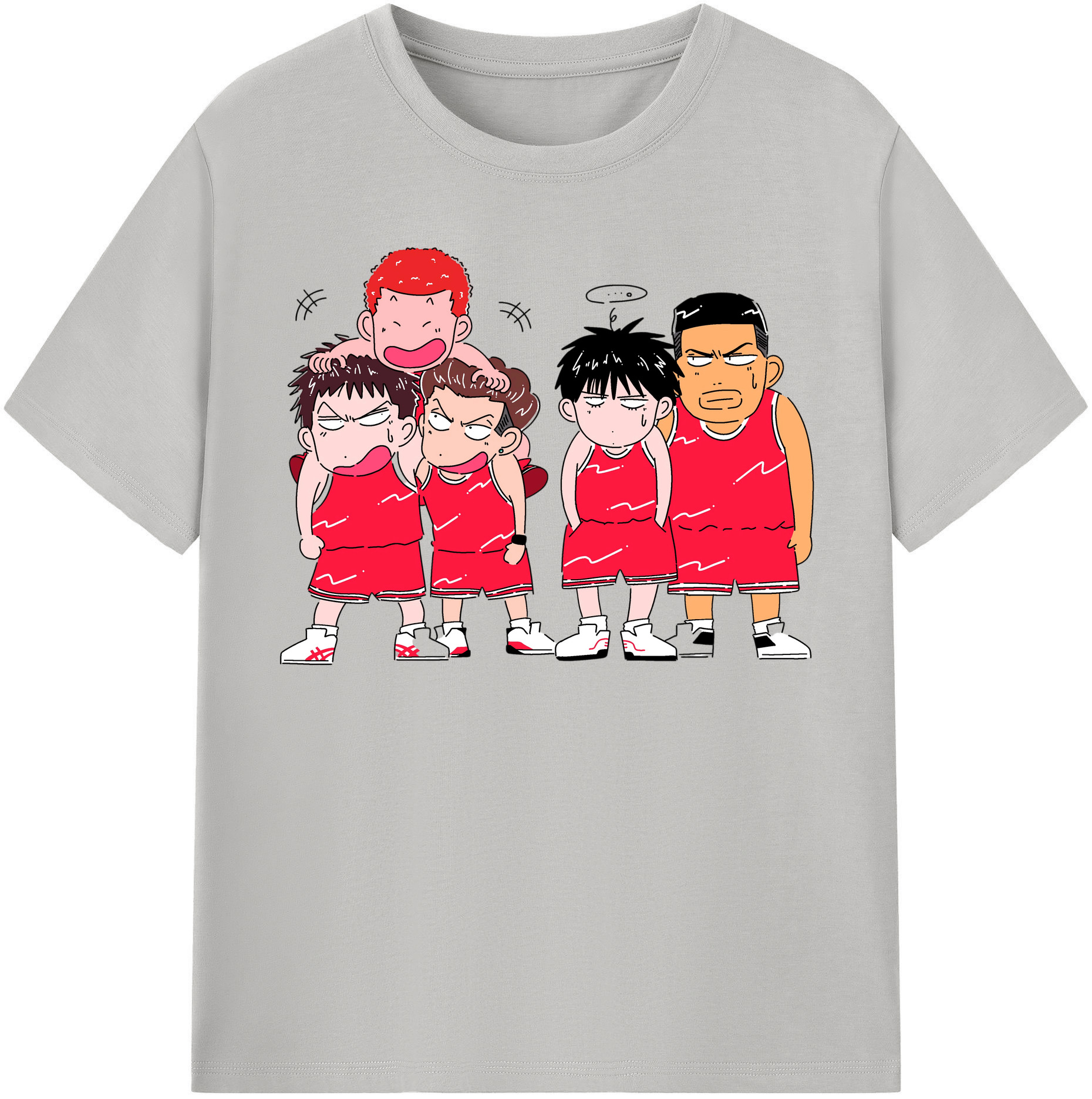 （画像用） SLAM DUNK／スラムダンク レディースカジュアルプリントTシャツ（綿100％）
