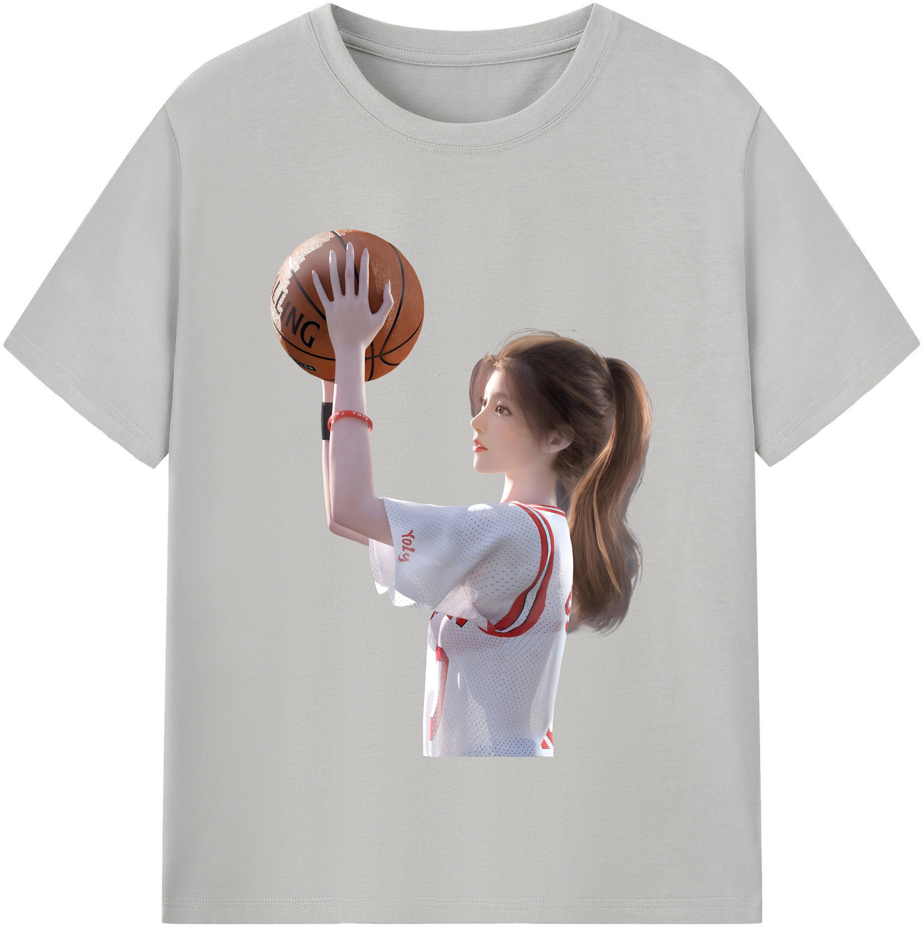 （画像用） SLAM DUNK／スラムダンク レディースカジュアルプリントTシャツ（綿100％）