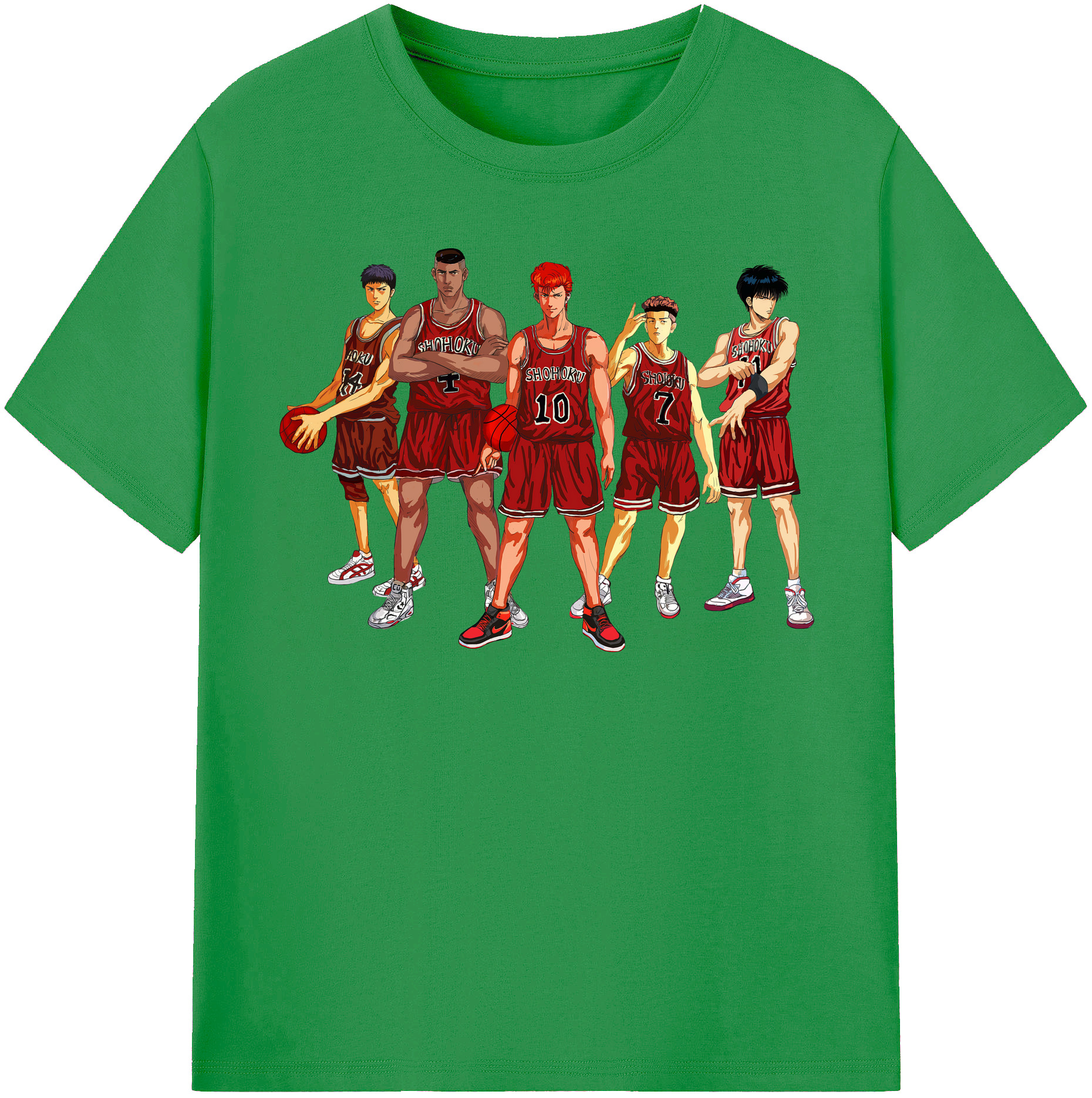 （画像用） SLAM DUNK／スラムダンク レディースカジュアルプリントTシャツ（綿100％）
