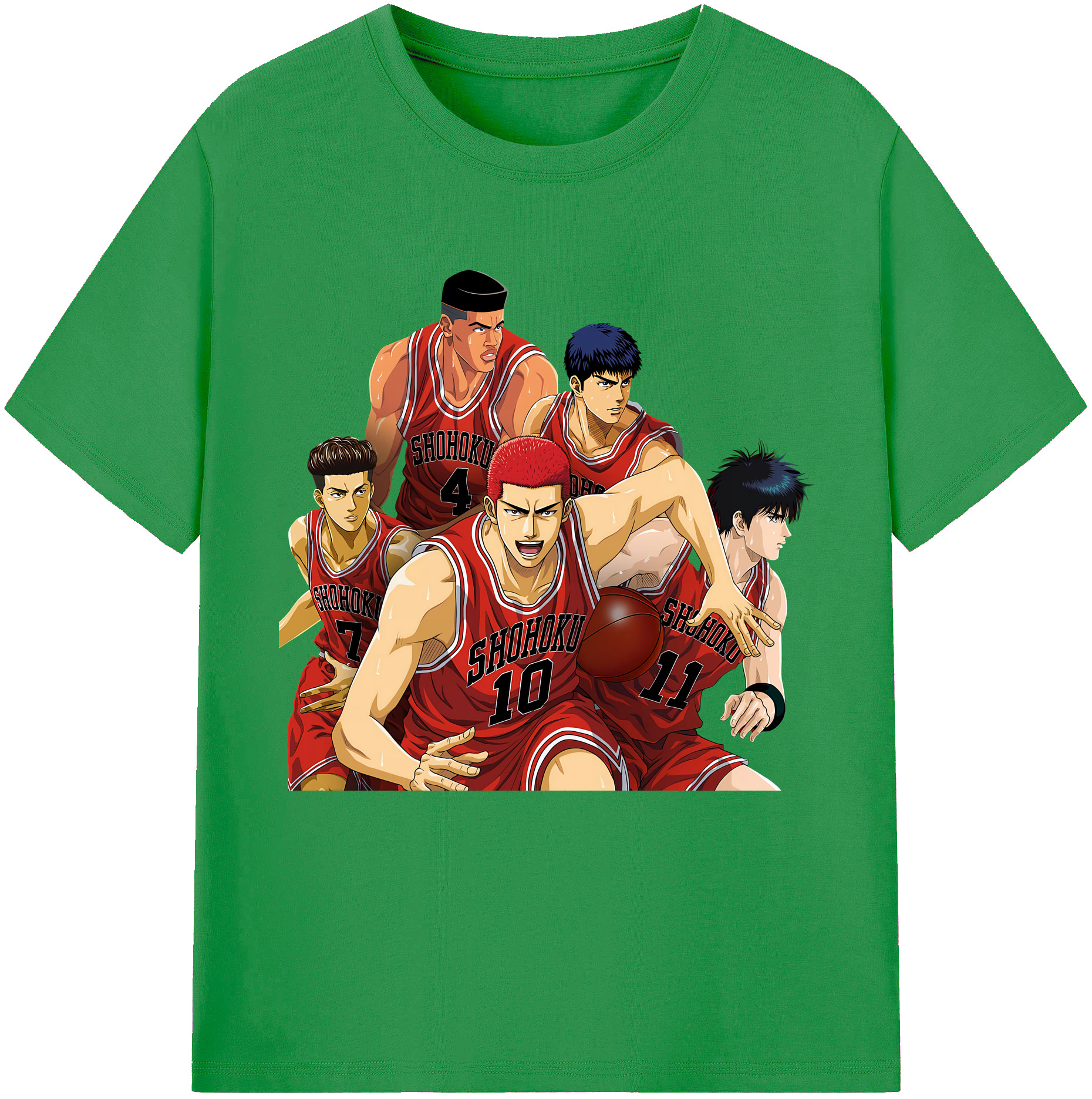 （画像用） SLAM DUNK／スラムダンク レディースカジュアルプリントTシャツ（綿100％）