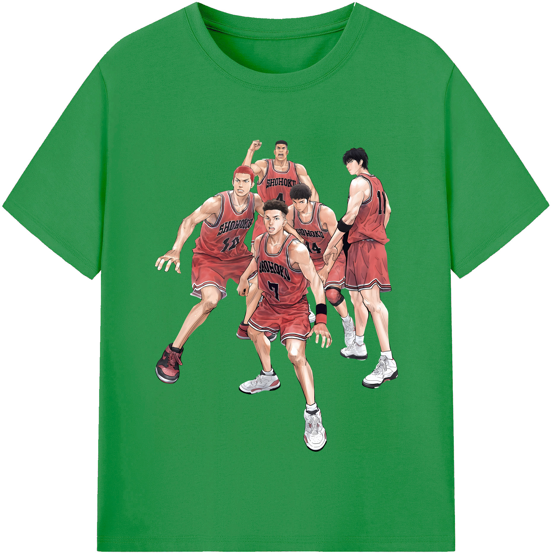 （画像用） SLAM DUNK／スラムダンク レディースカジュアルプリントTシャツ（綿100％）