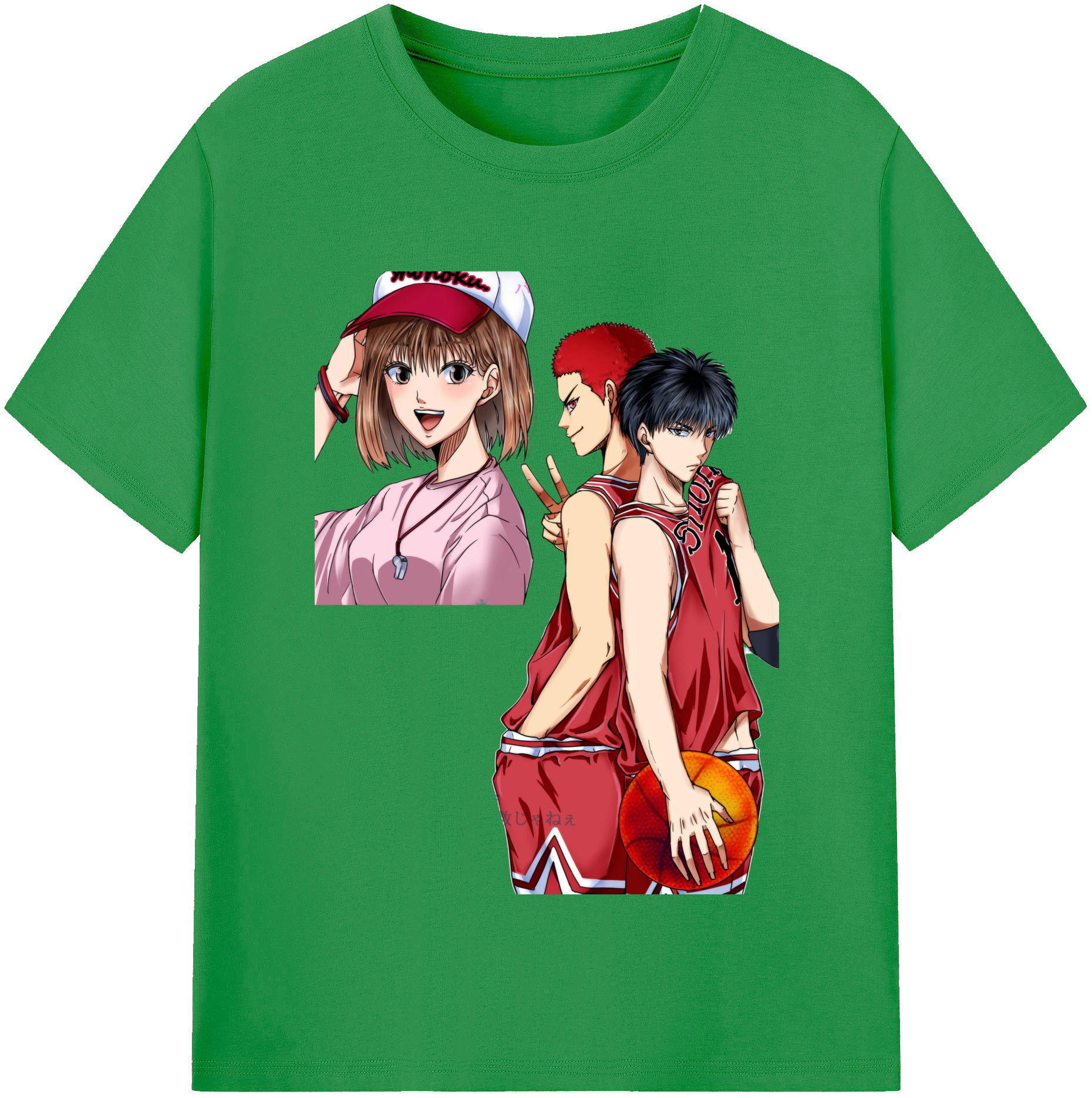 （画像用） SLAM DUNK／スラムダンク レディースカジュアルプリントTシャツ（綿100％）