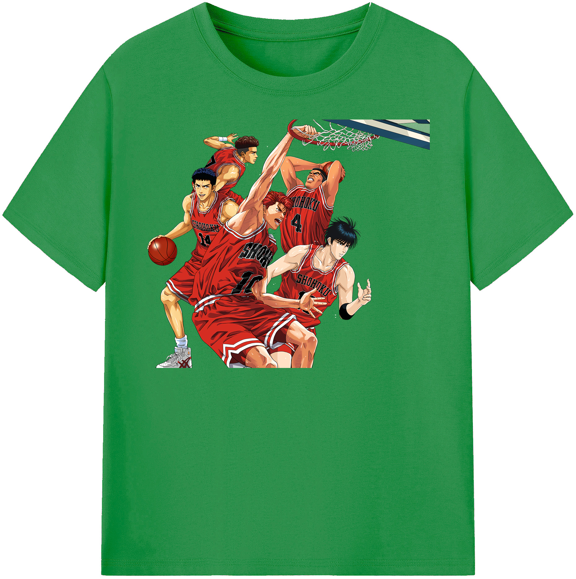 （画像用） SLAM DUNK／スラムダンク レディースカジュアルプリントTシャツ（綿100％）