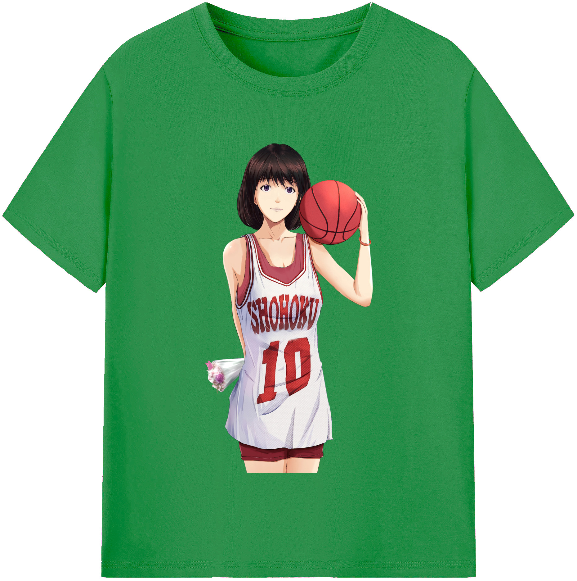 （画像用） SLAM DUNK／スラムダンク レディースカジュアルプリントTシャツ（綿100％）