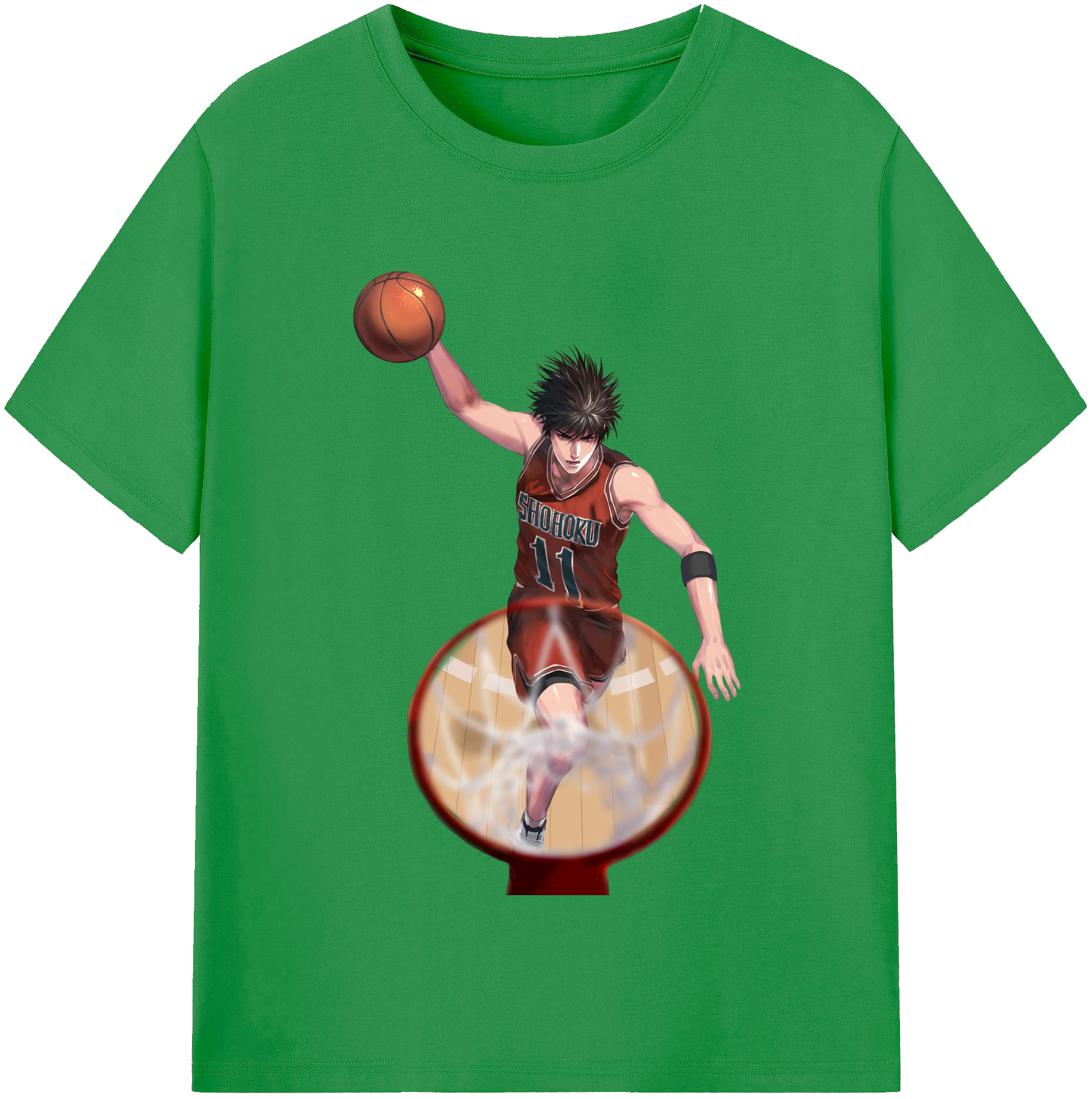 （画像用） SLAM DUNK／スラムダンク レディースカジュアルプリントTシャツ（綿100％）