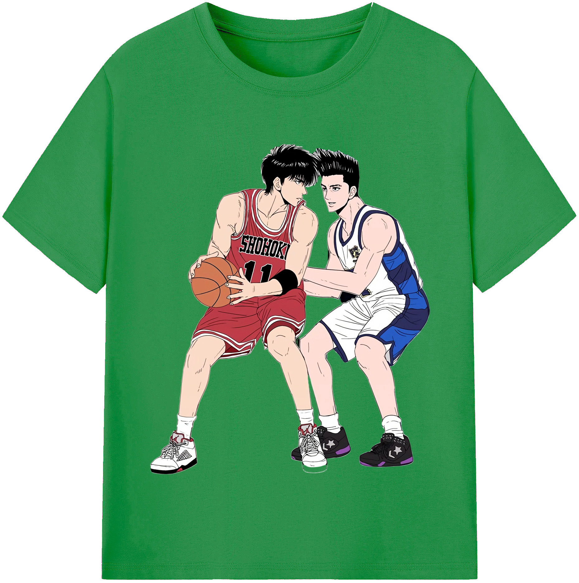 （画像用） SLAM DUNK／スラムダンク レディースカジュアルプリントTシャツ（綿100％）