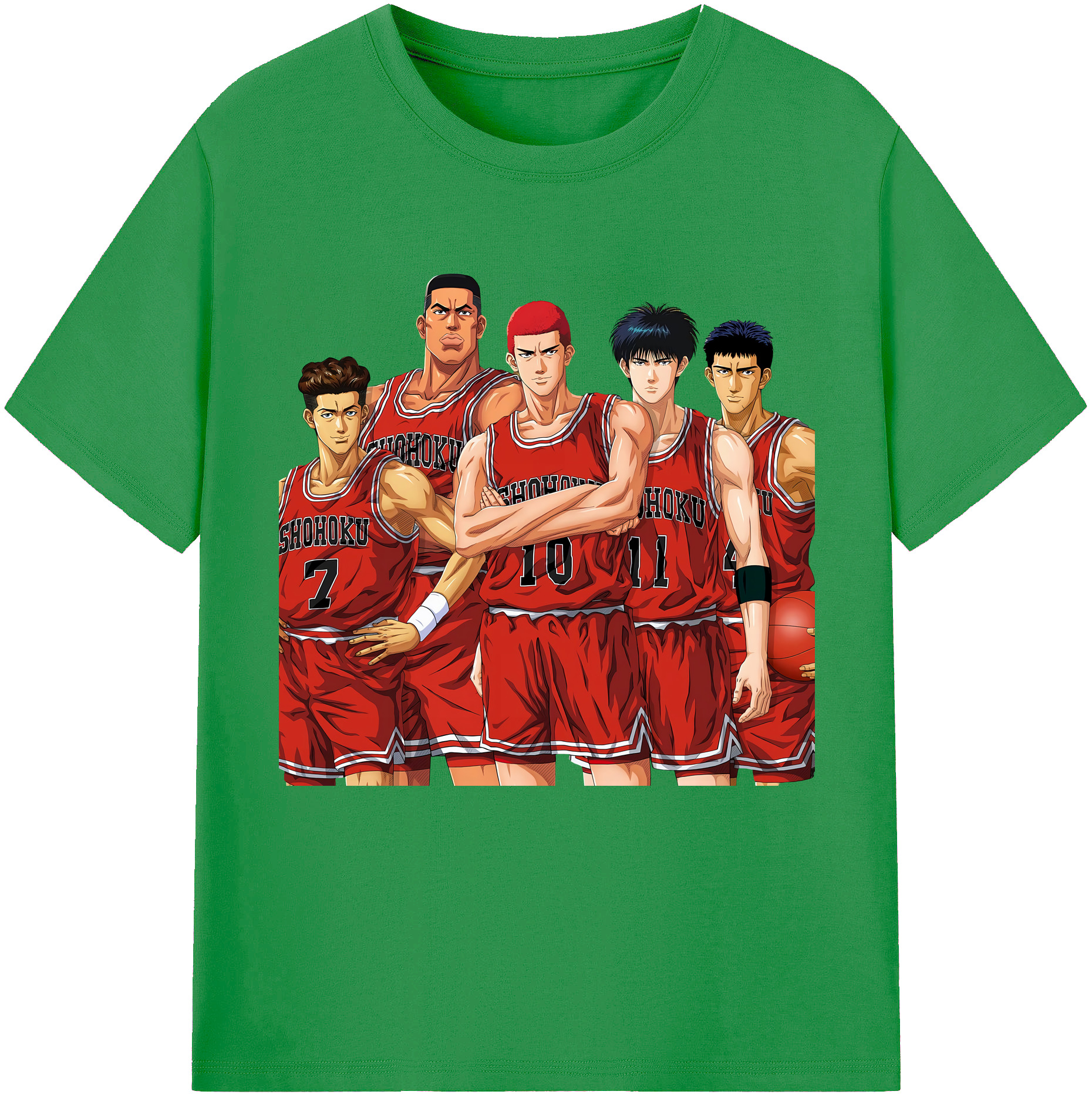 （画像用） SLAM DUNK／スラムダンク レディースカジュアルプリントTシャツ（綿100％）