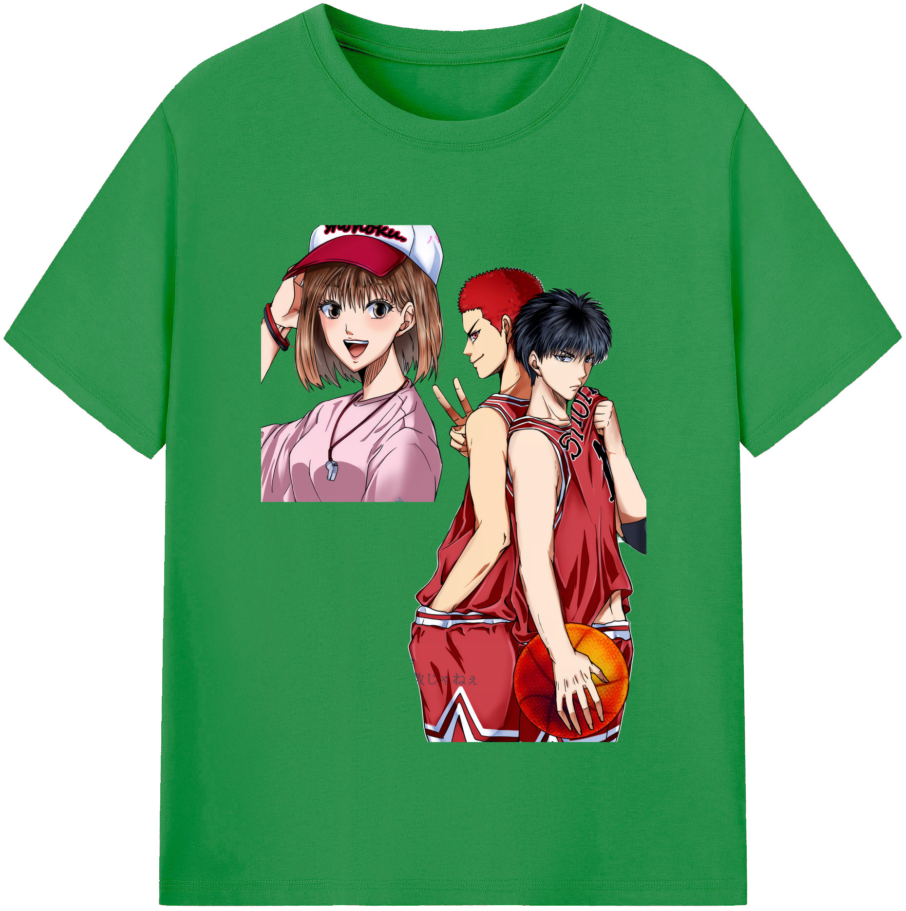 （画像用） SLAM DUNK／スラムダンク レディースカジュアルプリントTシャツ（綿100％）