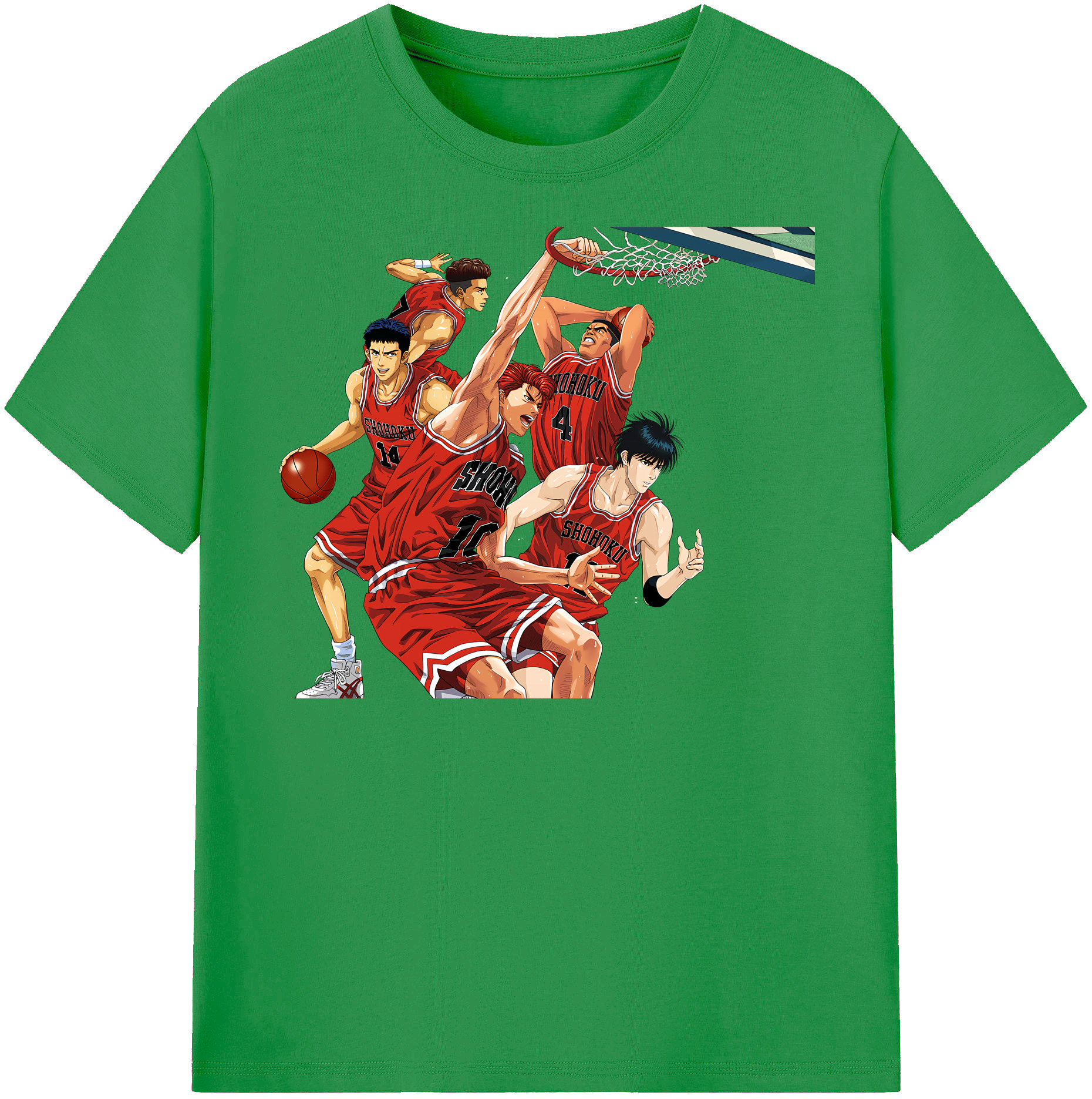 （画像用） SLAM DUNK／スラムダンク レディースカジュアルプリントTシャツ（綿100％）