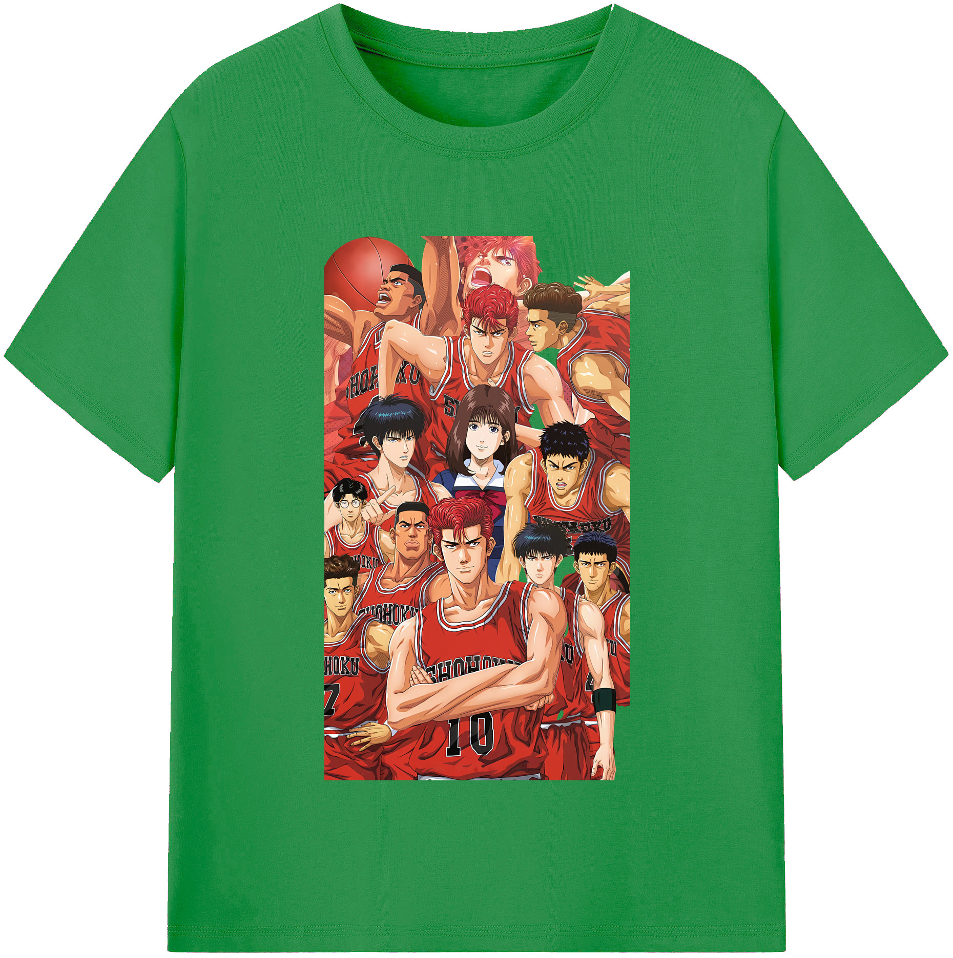 （画像用） SLAM DUNK／スラムダンク レディースカジュアルプリントTシャツ（綿100％）